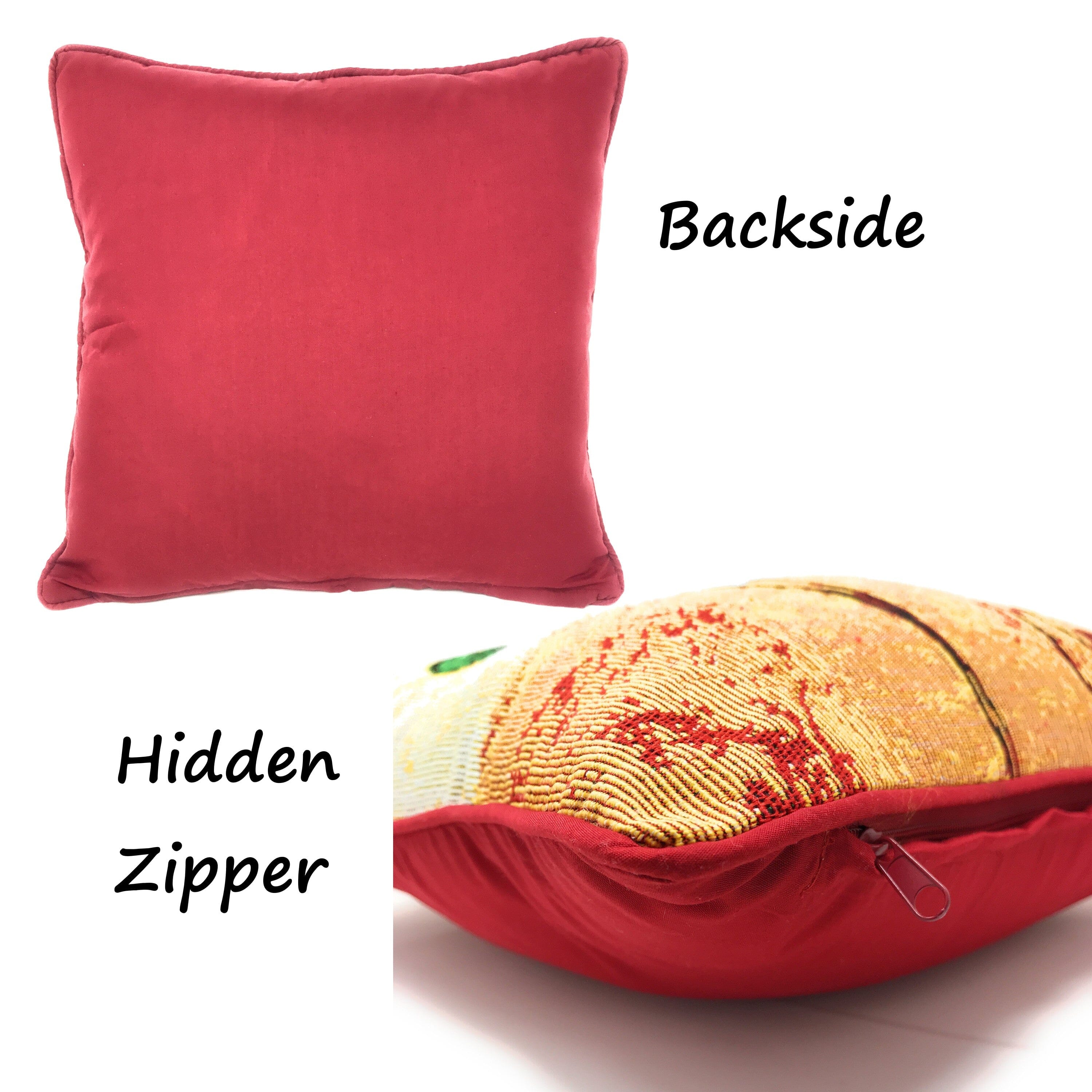 Tache Abstract Ballerina Art Golden Beige Woven Tapestry Throw Pillow Cover (18110) - Tache Home Fashion