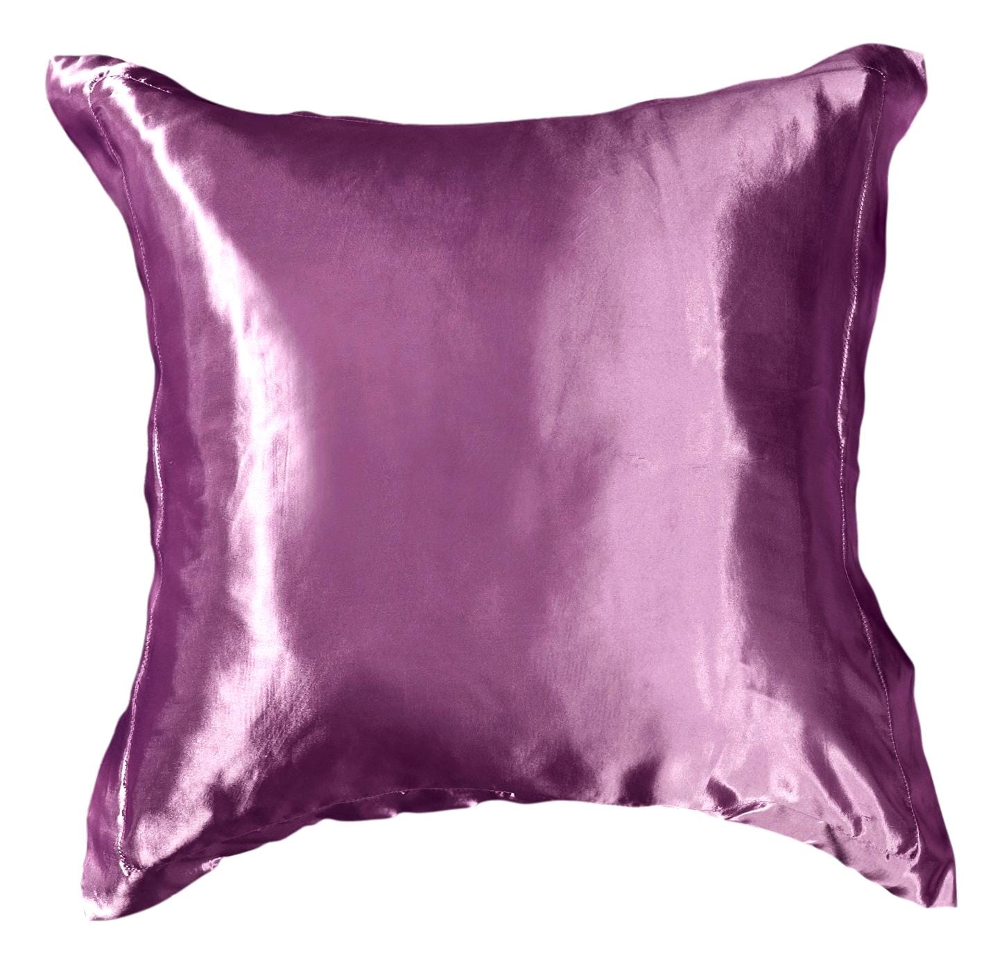 Tache Satin Ruffle Dark Purple Midnight Bloom Euro Sham (BM6438) - Tache Home Fashion