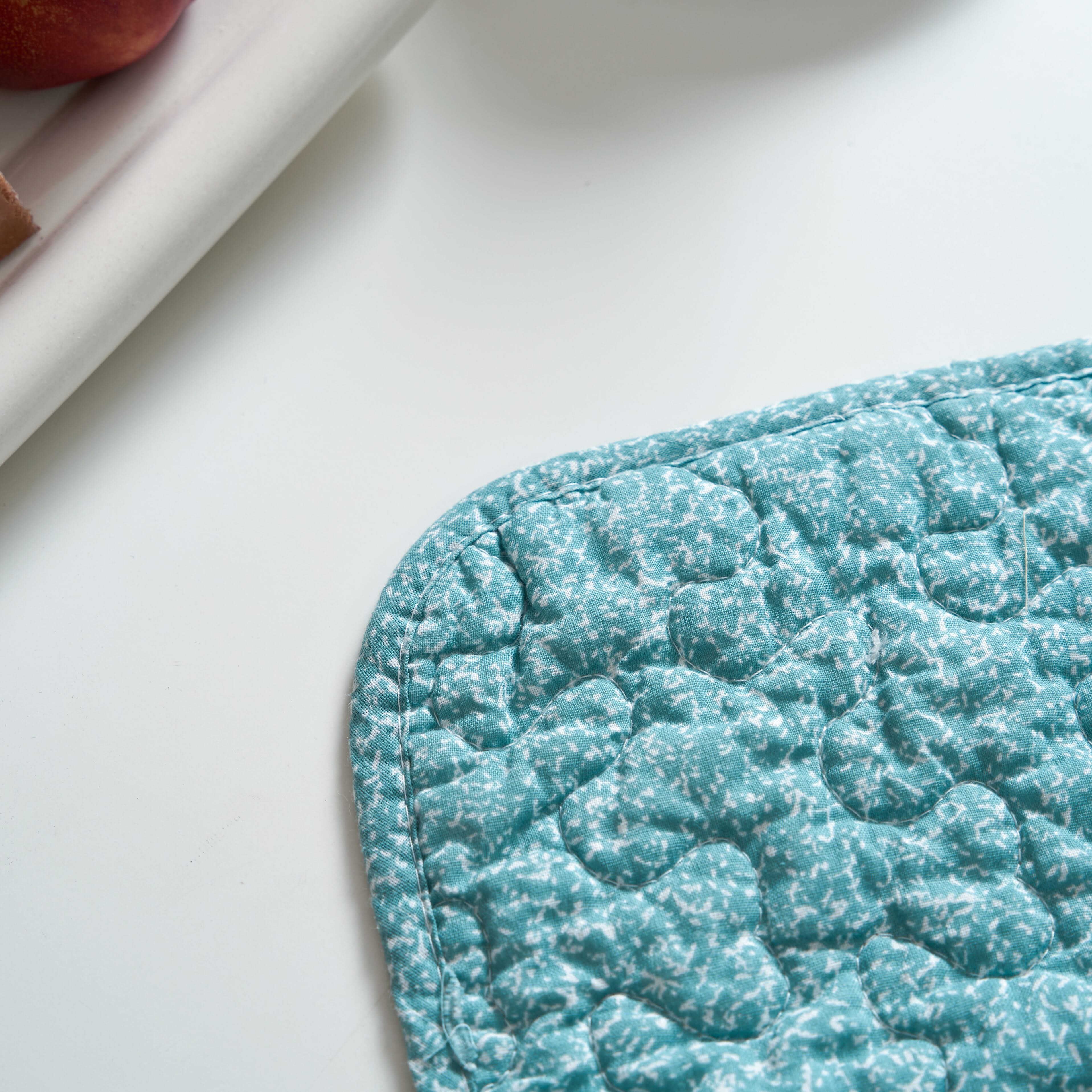 Tache Old World Garden Pastel Blue Yellow Red Hummingbirds Cotton Patchwork Placemats (JHW-936) - Tache Home Fashion