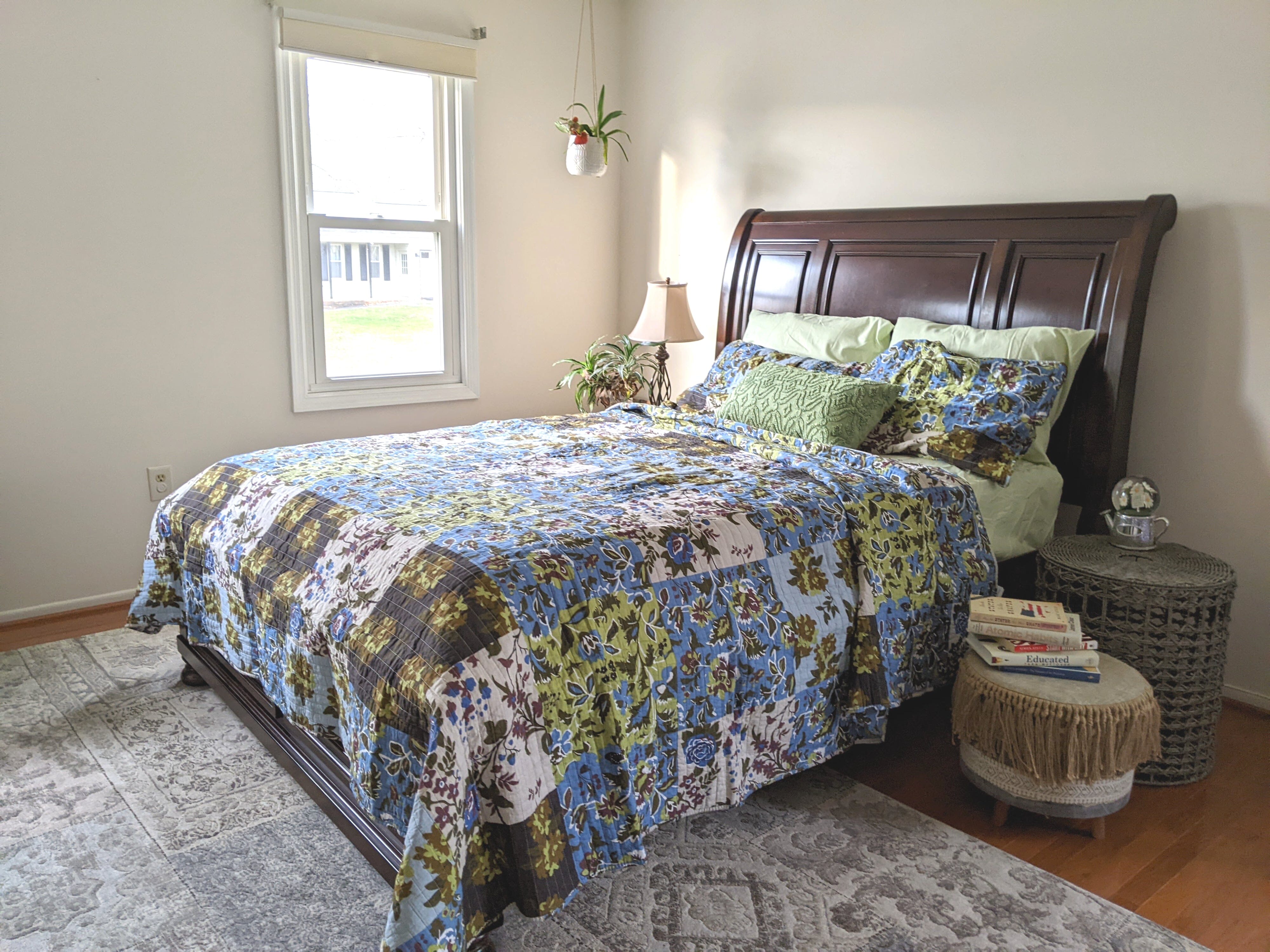 Tache Mystical Forest Green Blue Leaves Cotton Quilt Set (KST1504) - Tache Home Fashion