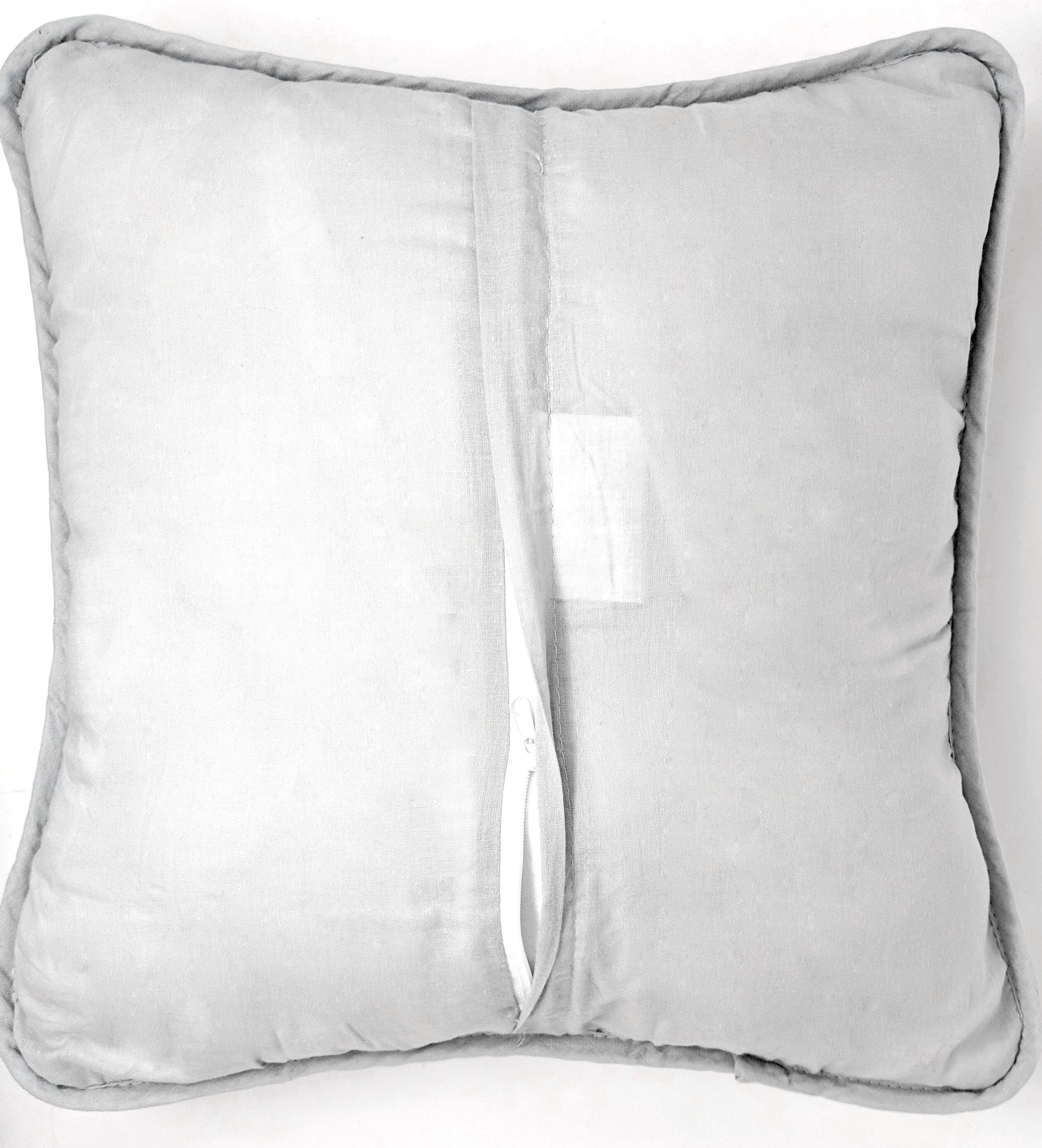 Tache Cotton Light Grey Silver Soothing Pastel Cushion Covers / Euro Sham (JHW-862) - Tache Home Fashion