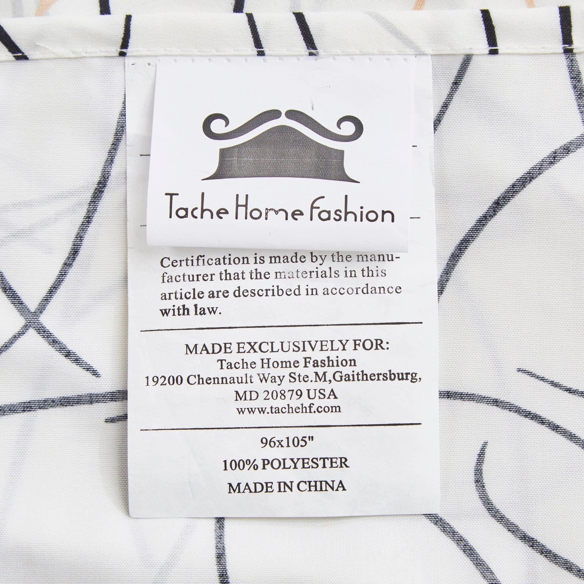 Tache Modern Abstract Leaf Line Art Foliage White Grey Black Gold Flat Sheet Only (TJ3571) - Tache Home Fashion