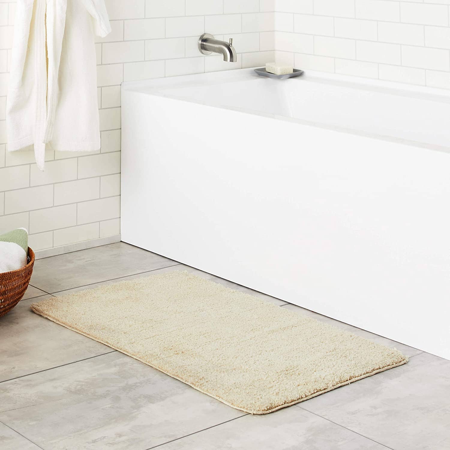 Tache Super Absorbent Microfiber French Vanilla Rug - Tache Home Fashion