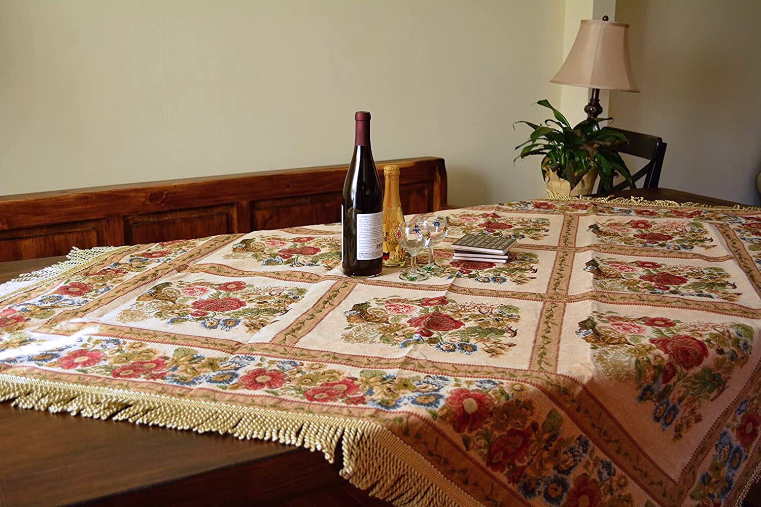 Tache Colorful Floral Country Rustic Morning Meadow Tablecloths (3098) - Tache Home Fashion