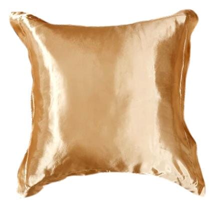 Tache Satin Ruffle Gold Caramel Latte Euro Sham (BM4578) - Tache Home Fashion
