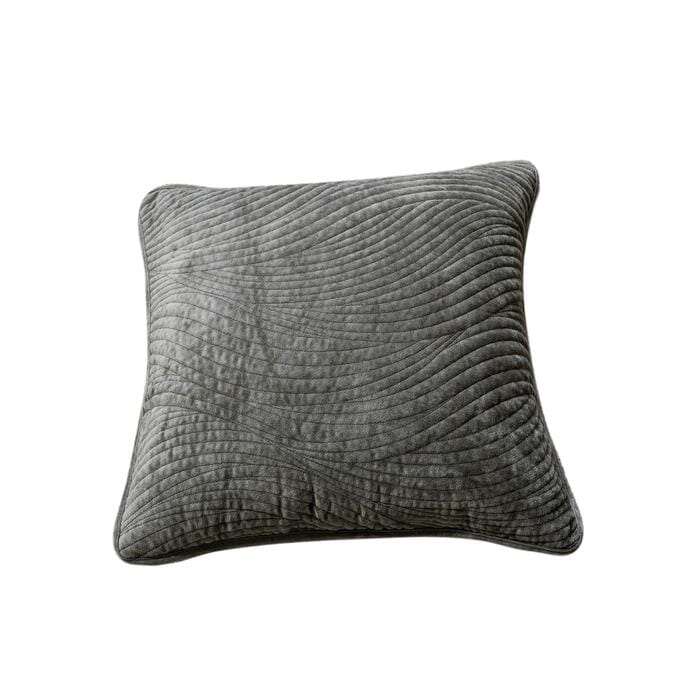 Tache Velvet Dreams Dark Taupe Plush Waves Cushion Covers / Euro Sham (JHW-852BR) - Tache Home Fashion