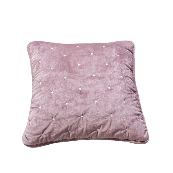 Tache Velvet Dreams Purple Mauve Plush Diamond Tufted Cushion Covers / Euro Sham (JHW-853P) - Tache Home Fashion