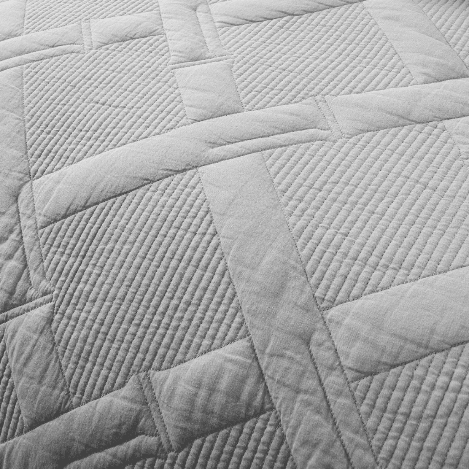 Tache Cotton Light Grey Silver Soothing Pastel Cushion Covers / Euro Sham (JHW-862) - Tache Home Fashion