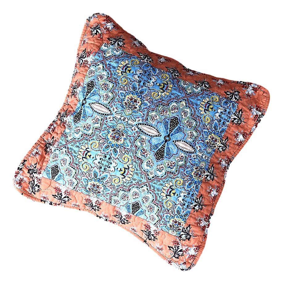 Tache Cotton Patchwork Paisley Floral Bohemian Mosaic Paradise Cushion Cover 2-Pieces (JHW-933) - Tache Home Fashion
