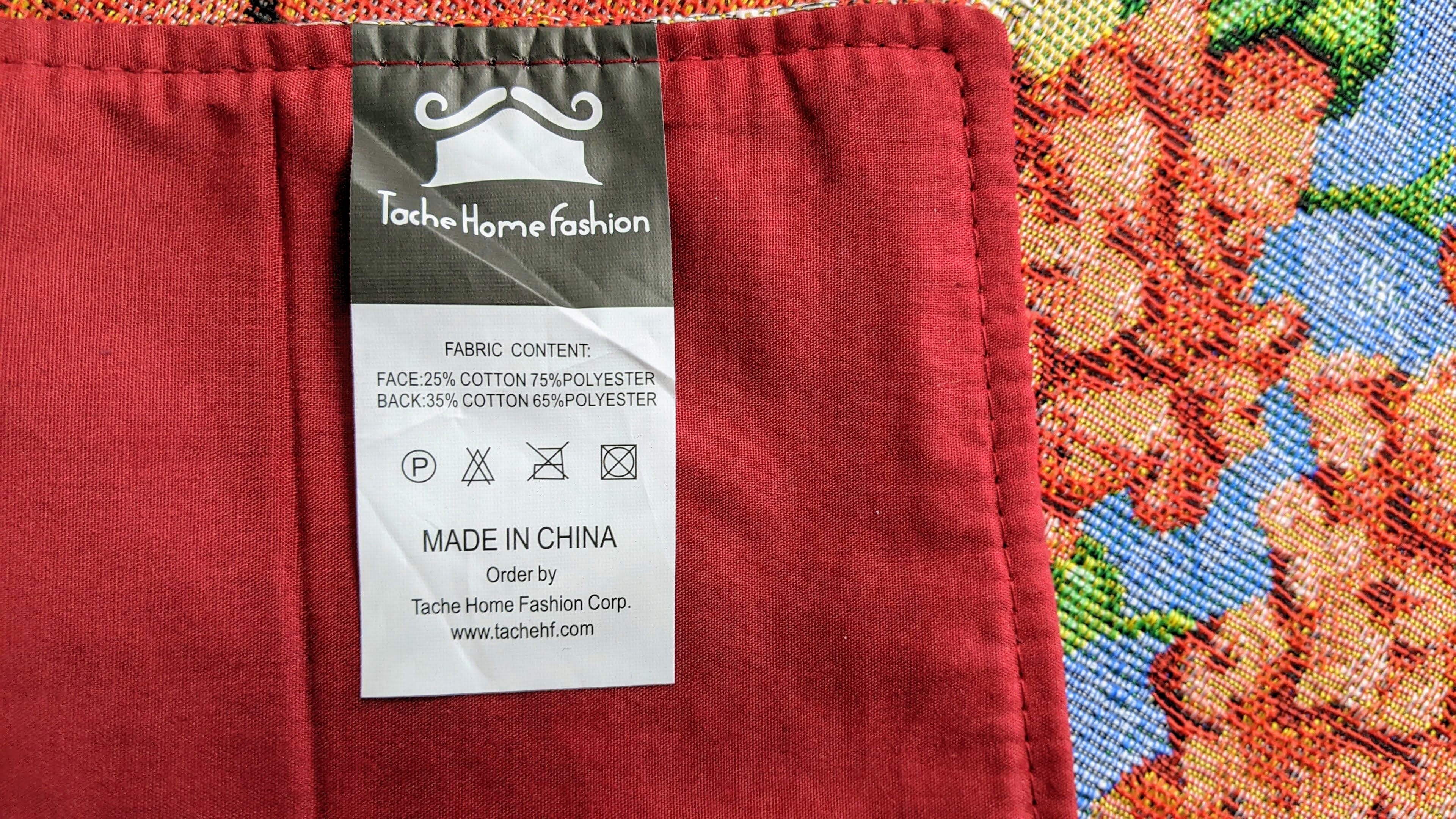 Tache Fruity Drinks Watermelon Lemonade Woven Tapestry Placemat Set (13082PM) - Tache Home Fashion