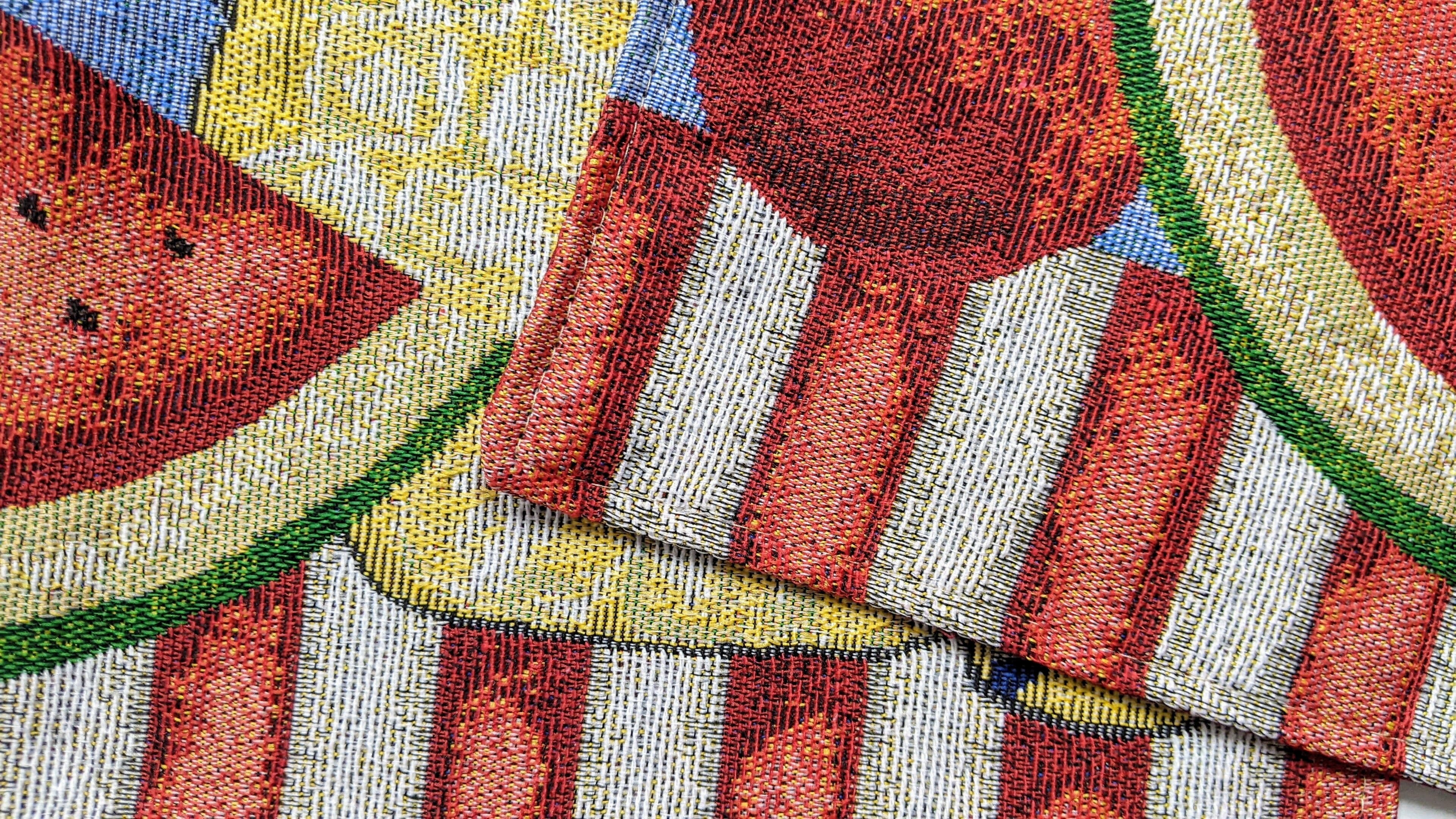 Tache Fruity Drinks Watermelon Lemonade Woven Tapestry Placemat Set (13082PM) - Tache Home Fashion