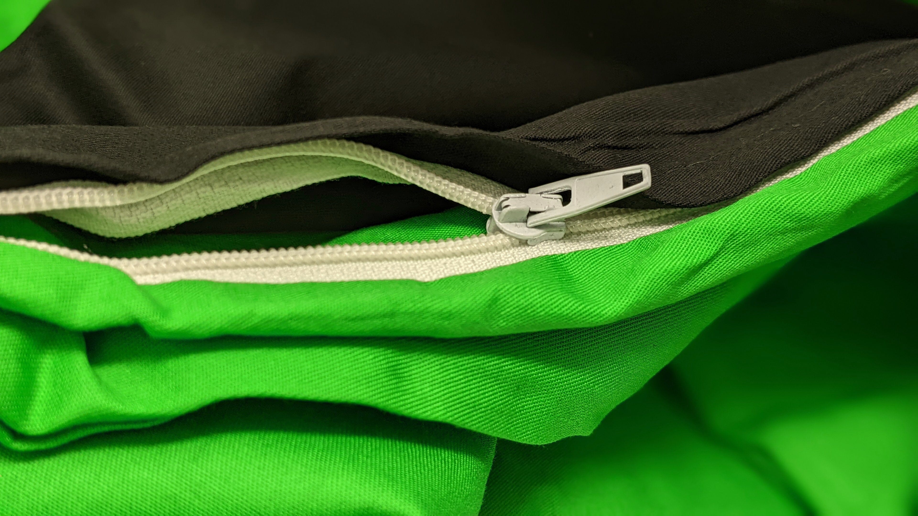 Tache Cotton Lime Green & Black Reversible Duvet Cover (DC32PC) - Tache Home Fashion
