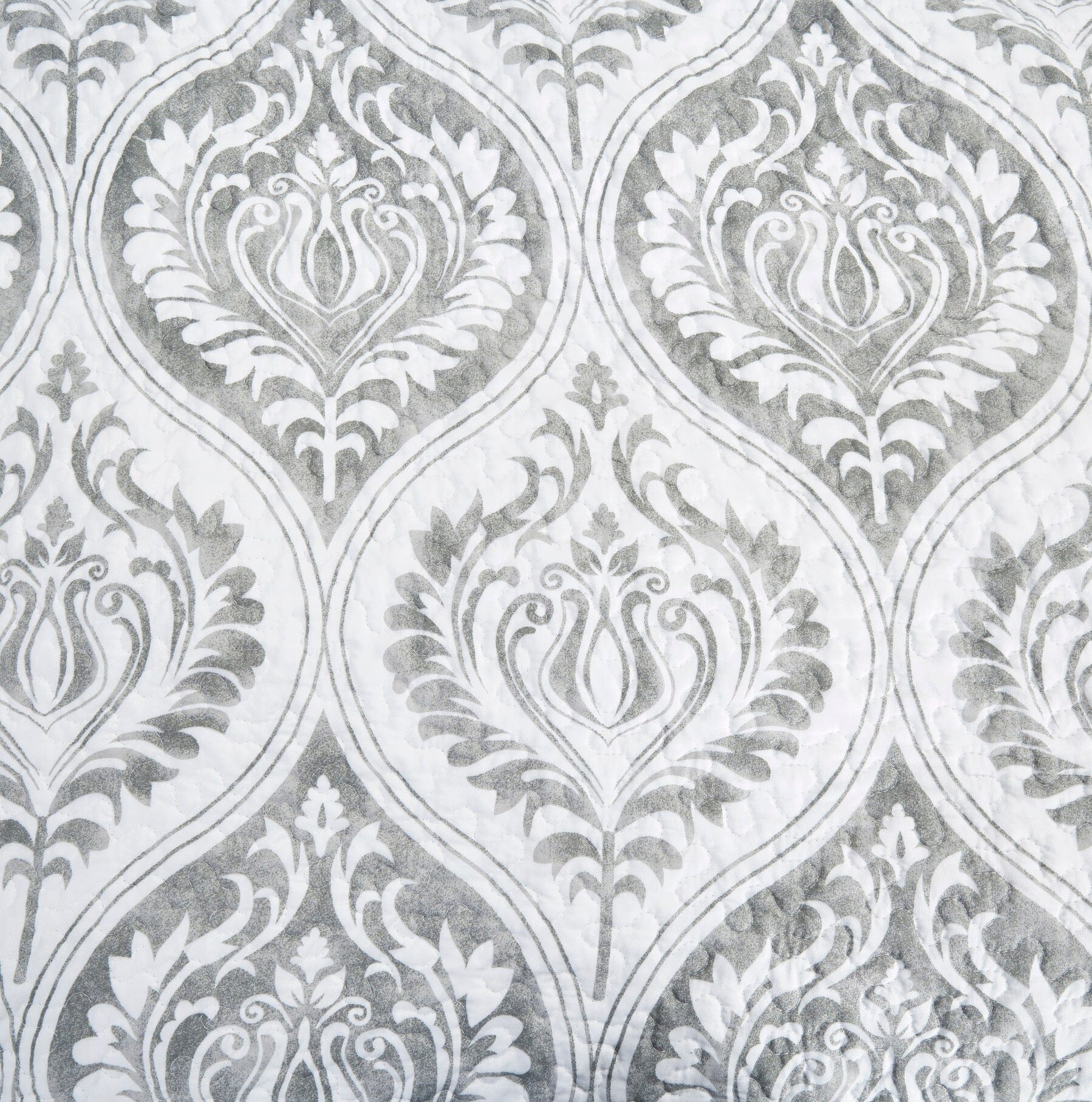 Tache Paisley Damask Matelasse Austere Grey Moon Sky Cushion Cover / Euro Sham (TB300-199) - Tache Home Fashion