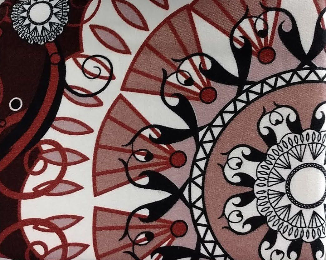 Tache Burgundy Palace Paisley Medallion Bed Sheet Set (2810FITFLT) - Tache Home Fashion