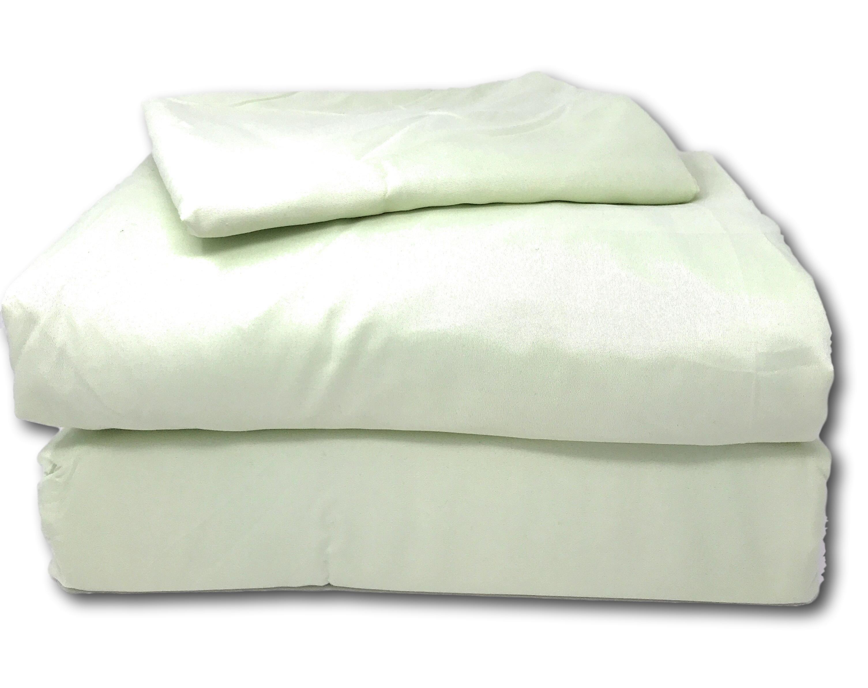 Tache Microfiber Sage Green Bed Sheet Set (202-SG-BSS) - Tache Home Fashion