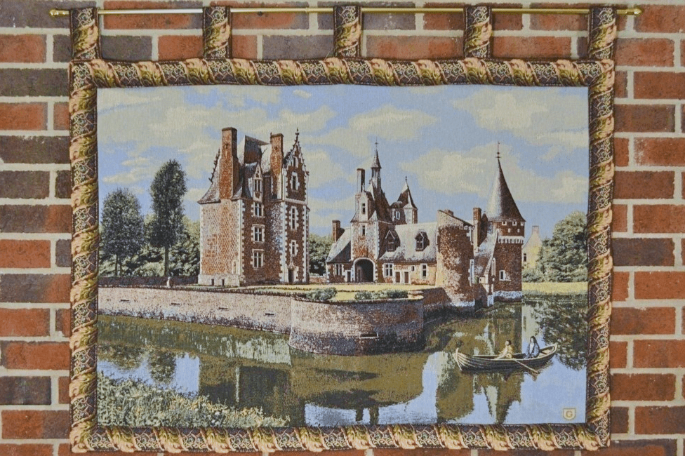 Tache Tapestry Victorian Summertime Manor Landscape Woven Wall Hanging (3562HL2) - Tache Home Fashion