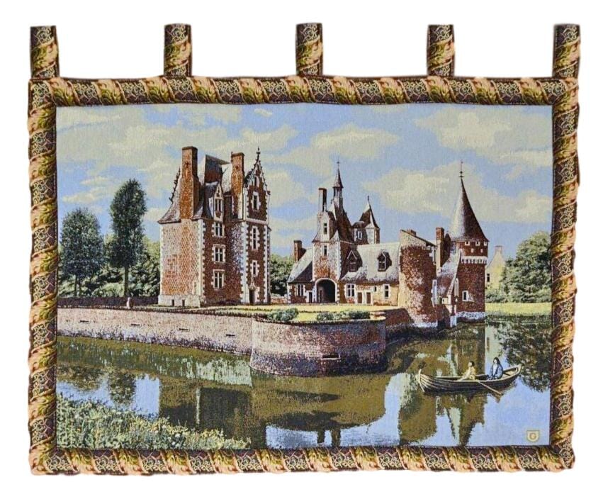 Tache Tapestry Victorian Summertime Manor Landscape Woven Wall Hanging (3562HL2) - Tache Home Fashion