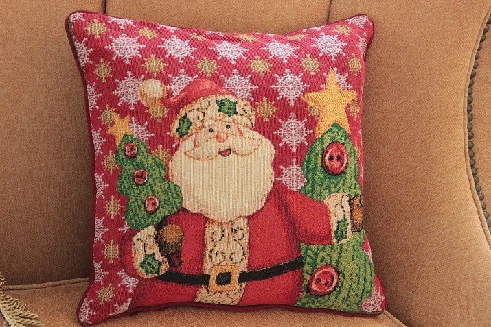 Tache Christmas Cute Santa Claus Is Coming to Town Throw Pillow Cover (DB15191CC) - Tache Home Fashion