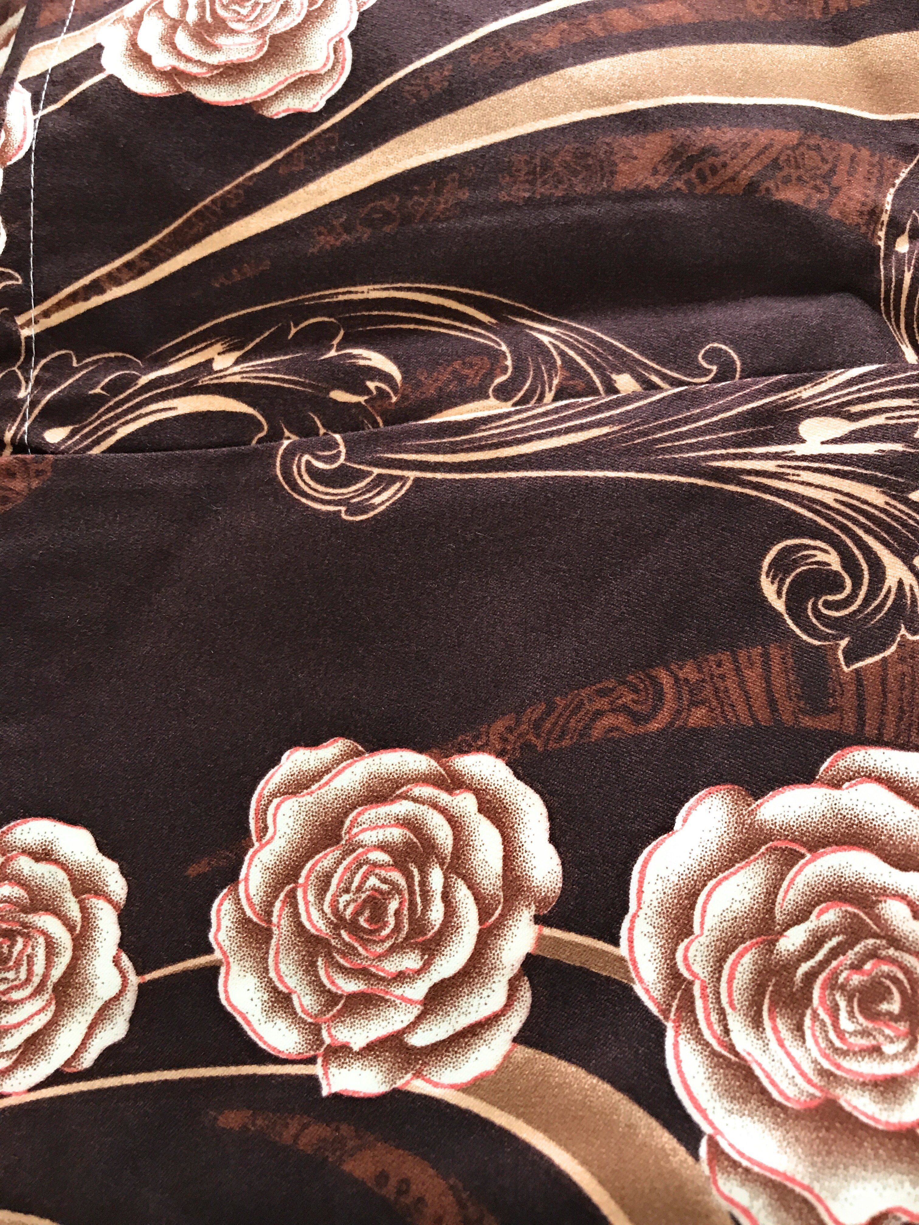 Tache Melted Gold Brown Floral Duvet Cover Twin (2815) - Tache Home Fashion