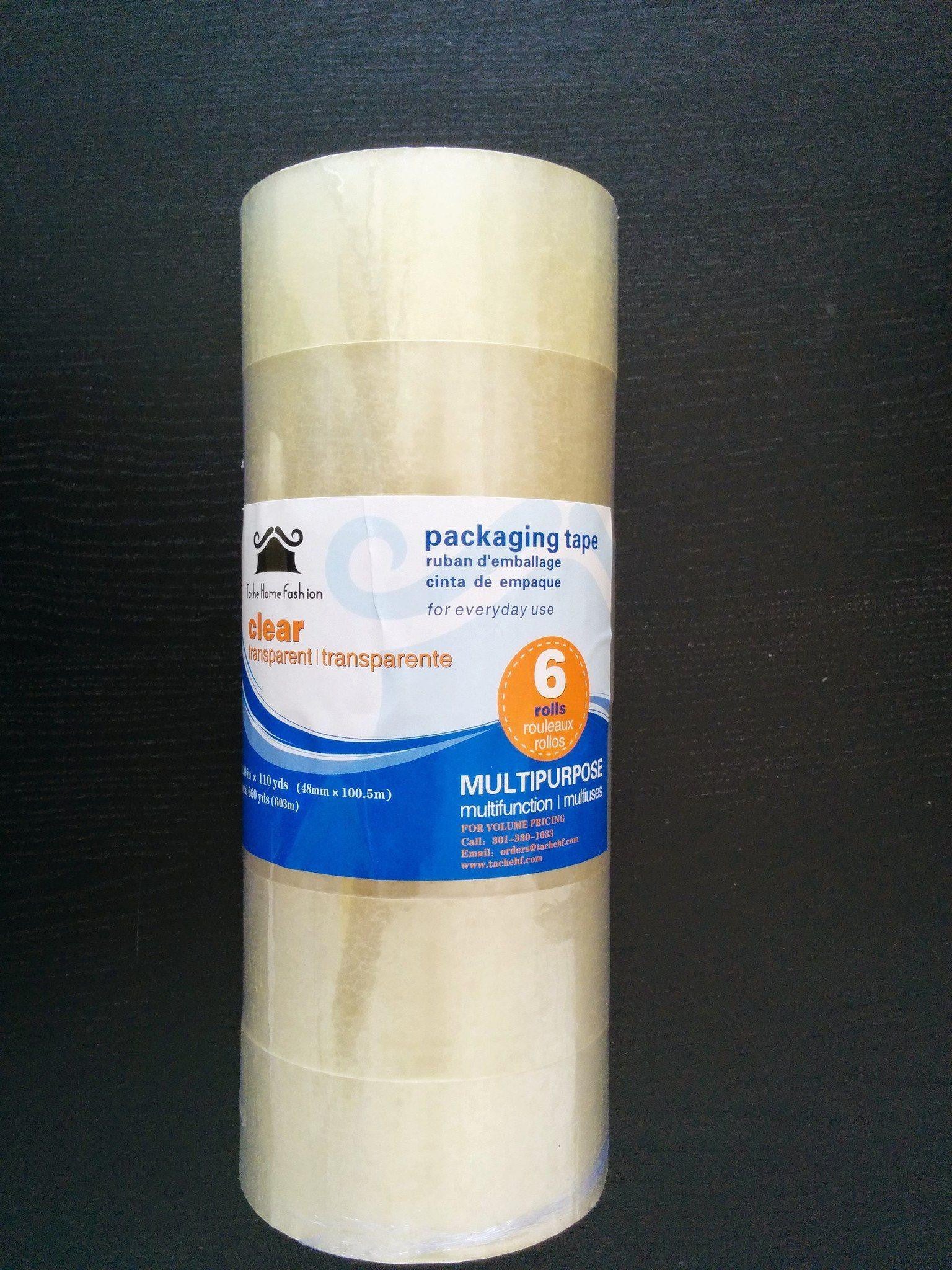 Tache 40 Rolls Clear Acrylic Sealing Packing Tape 1.89 Inches x 110 Yard x 1.89 Mil (SPTAPE-189110) Upgraded - Tache Home Fashion