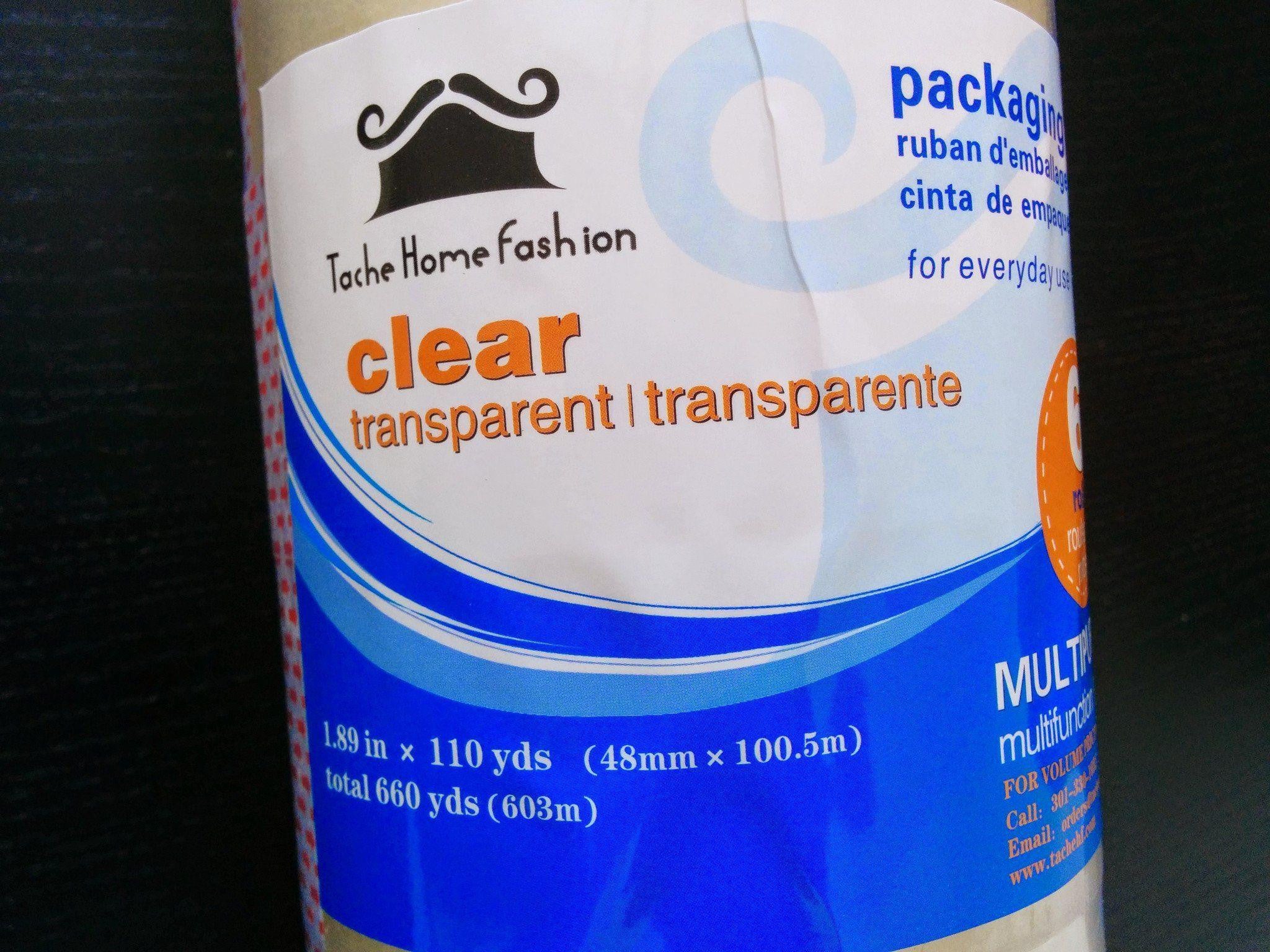 Tache 40 Rolls Clear Acrylic Sealing Packing Tape 1.89 Inches x 110 Yard x 1.89 Mil (SPTAPE-189110) Upgraded - Tache Home Fashion