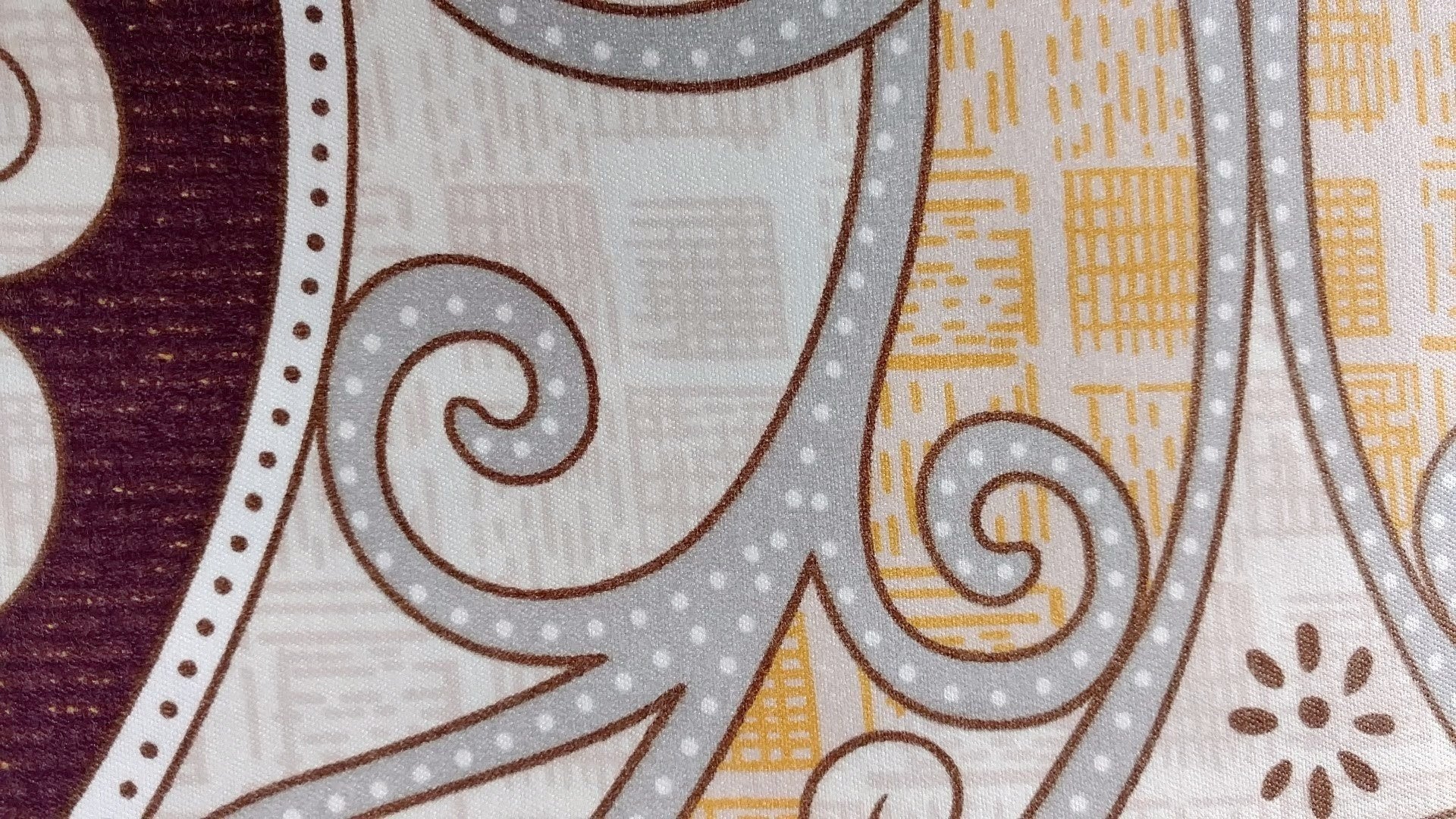 Tache Maroon Mandala Ivory Damask Pillowcases (2131-PC) - Tache Home Fashion