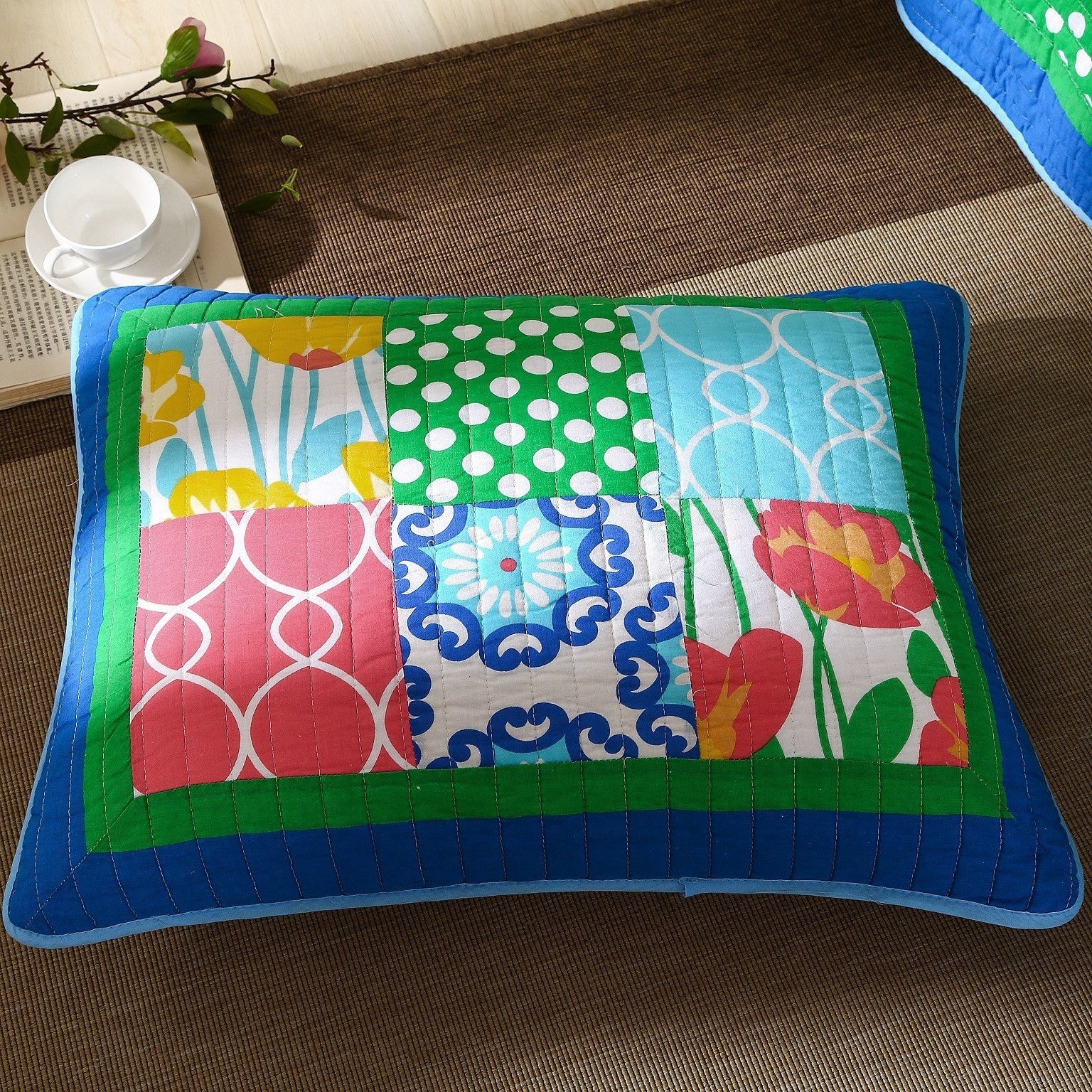 Tache Cotton Dreamy Meadow Patchwork Floral Quilt Set (JHW-568) - Tache Home Fashion