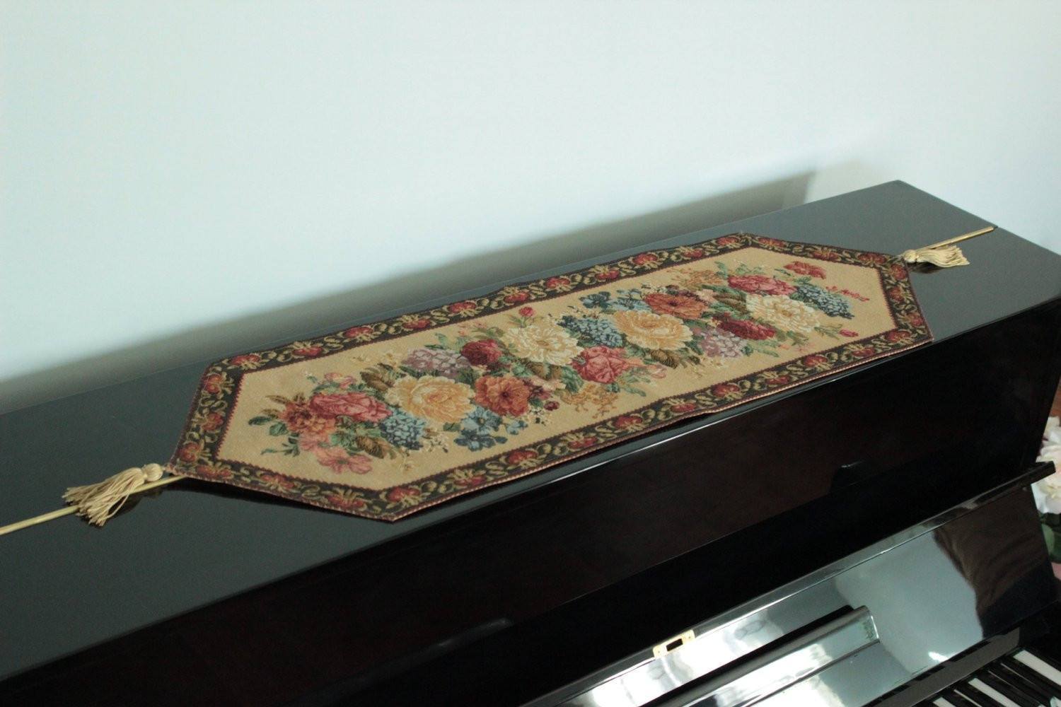 Tache Set of 3 Colorful Country Rustic Floral Morning Awakening Table Runner Set (3089B) - Tache Home Fashion