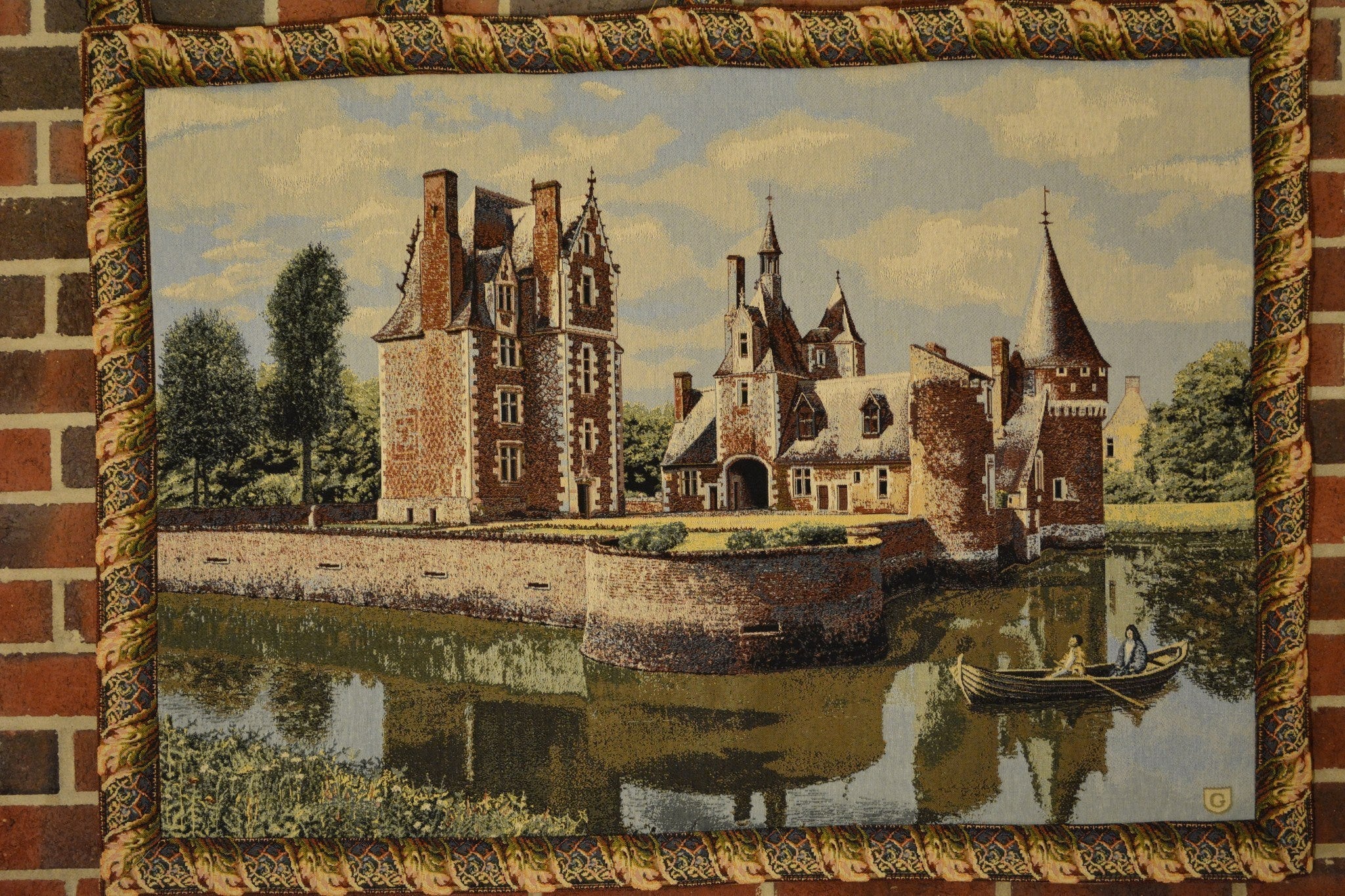 Tache Tapestry Victorian Summertime Manor Landscape Woven Wall Hanging (3562HL2) - Tache Home Fashion