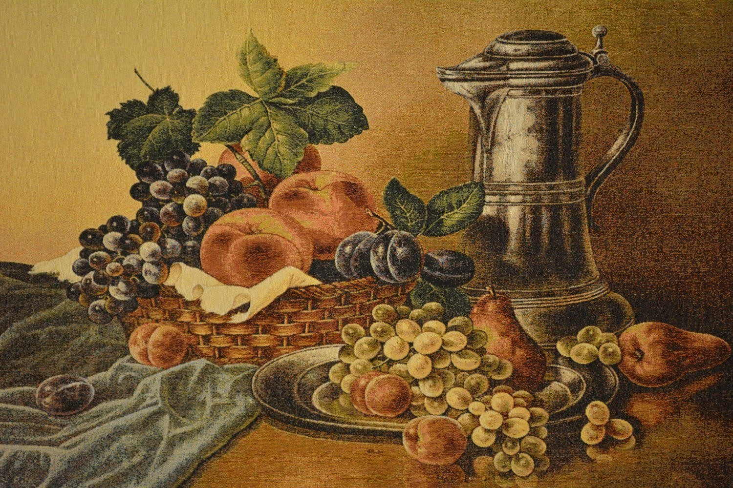 Tache Tapestry Fruit Bouquet Seasonal Harvest Feast Wall Hanging Art 33 x 24 (13123) - Tache Home Fashion