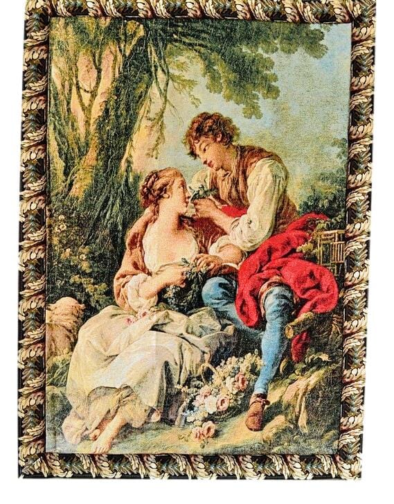 Tache Tapestry Secret Lovers Romantic Rendezvous Wall Hanging Art Mural 33 x 24 (13019) - Tache Home Fashion
