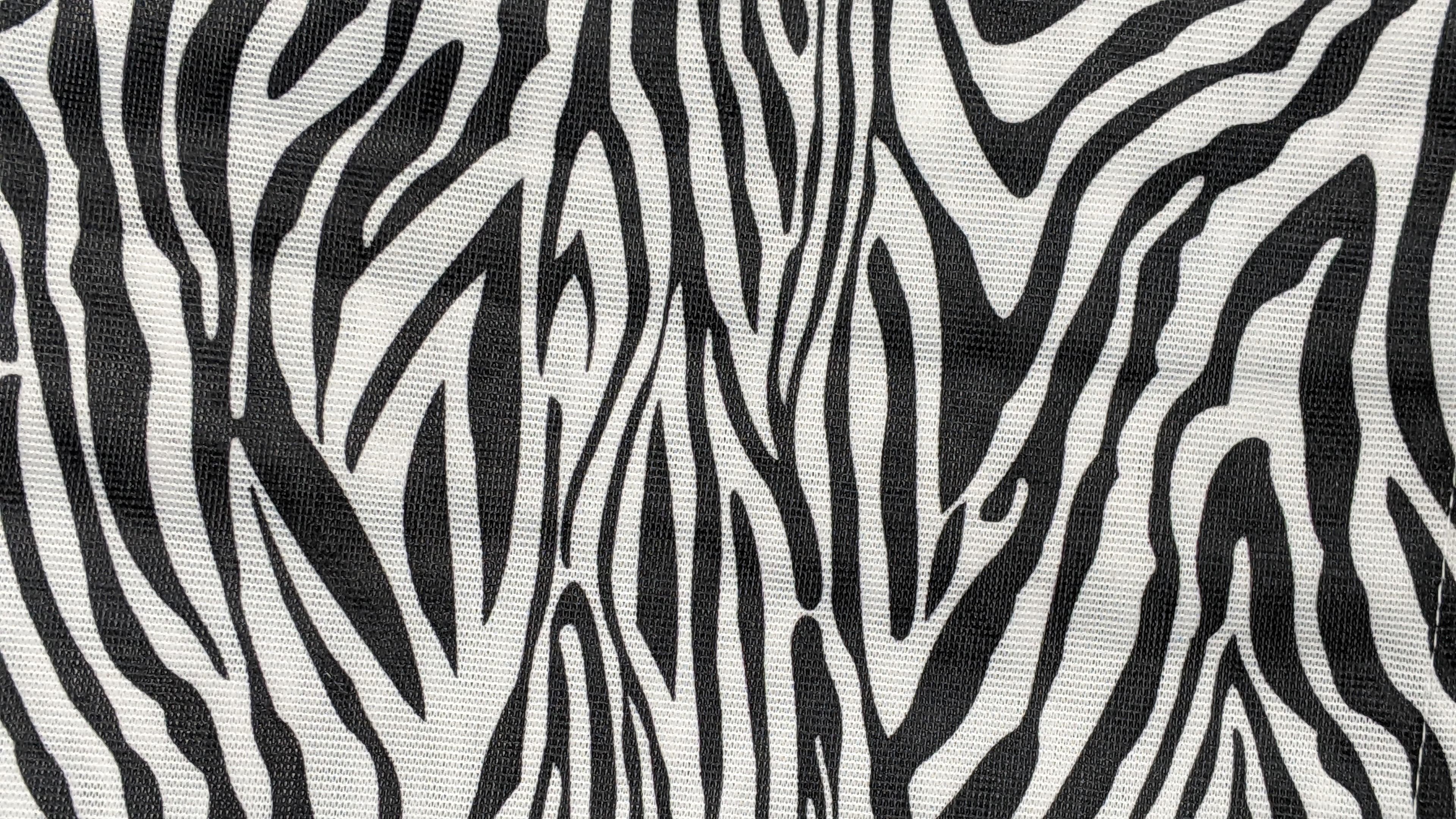 Tache Winter Moon Black Stripe Zebra Animal Print Gold Tailored Platform 14" Bed Skirt Dust Ruffle (BSK-4358L)