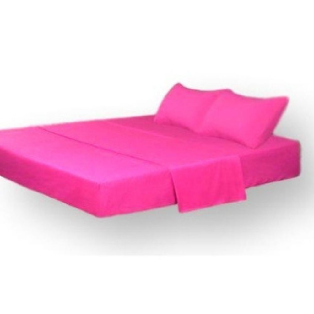 Tache Microfiber Rose Pink Bed Sheet Set (505-RP-BSS)