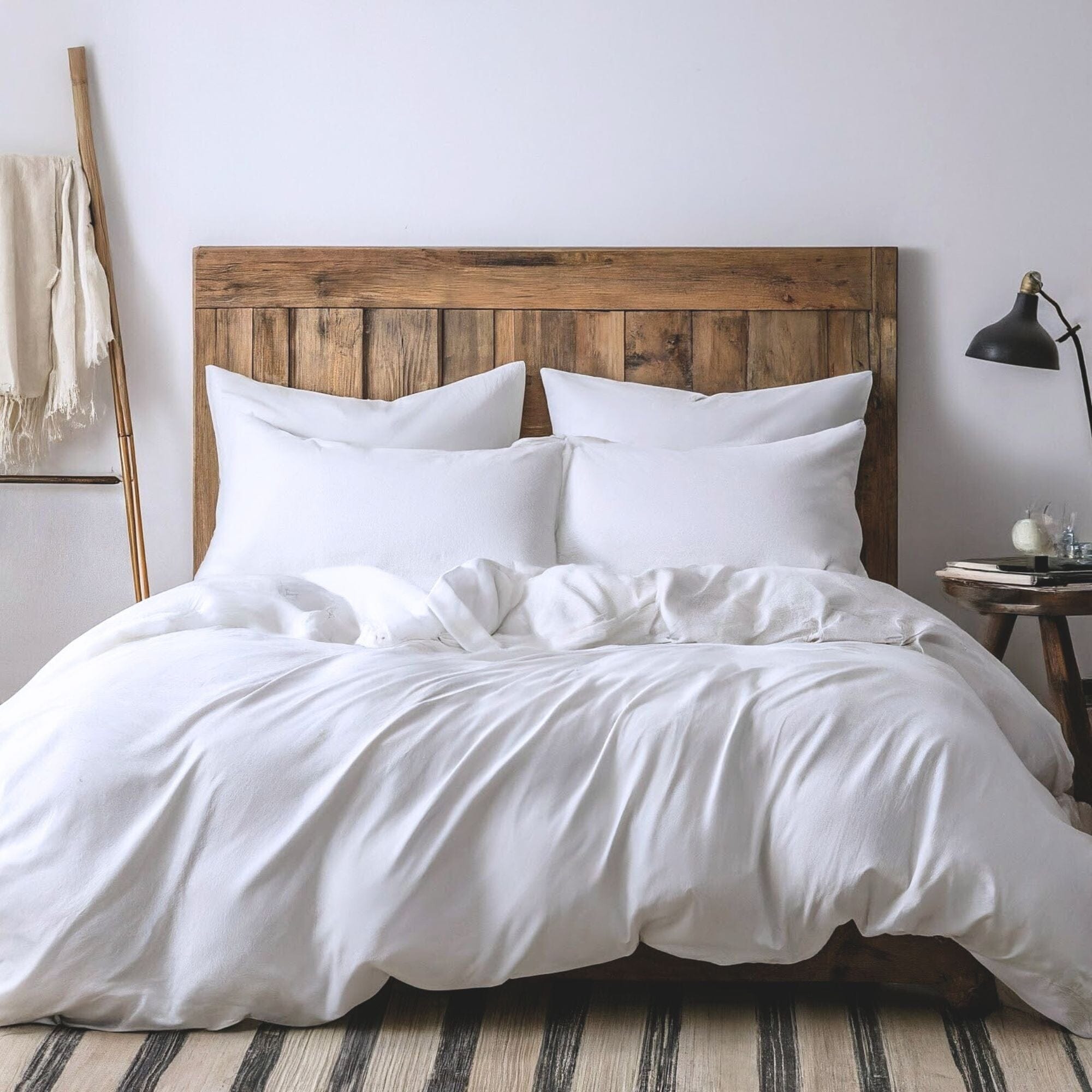 Tache Easy Care Cloud White Duvet Cover Bedding Set (505-CW-DS)