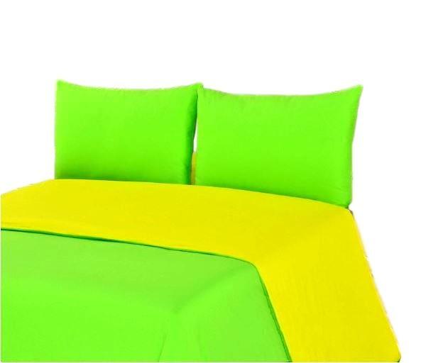 Tache Lemon Lime Bright Yellow & Green Reversible Duvet Cover Set (DC36PC-YG)