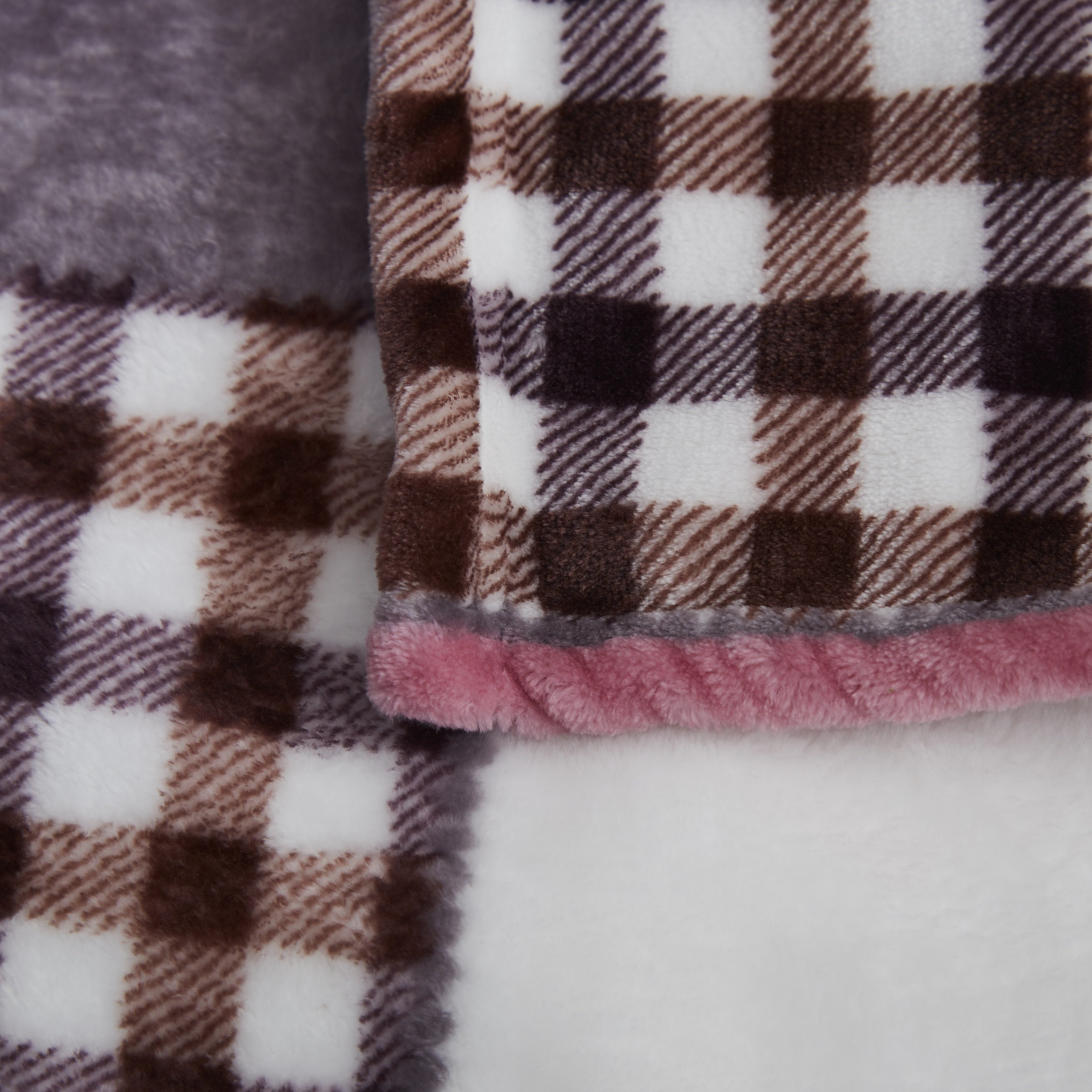 Pink tartan throw clearance