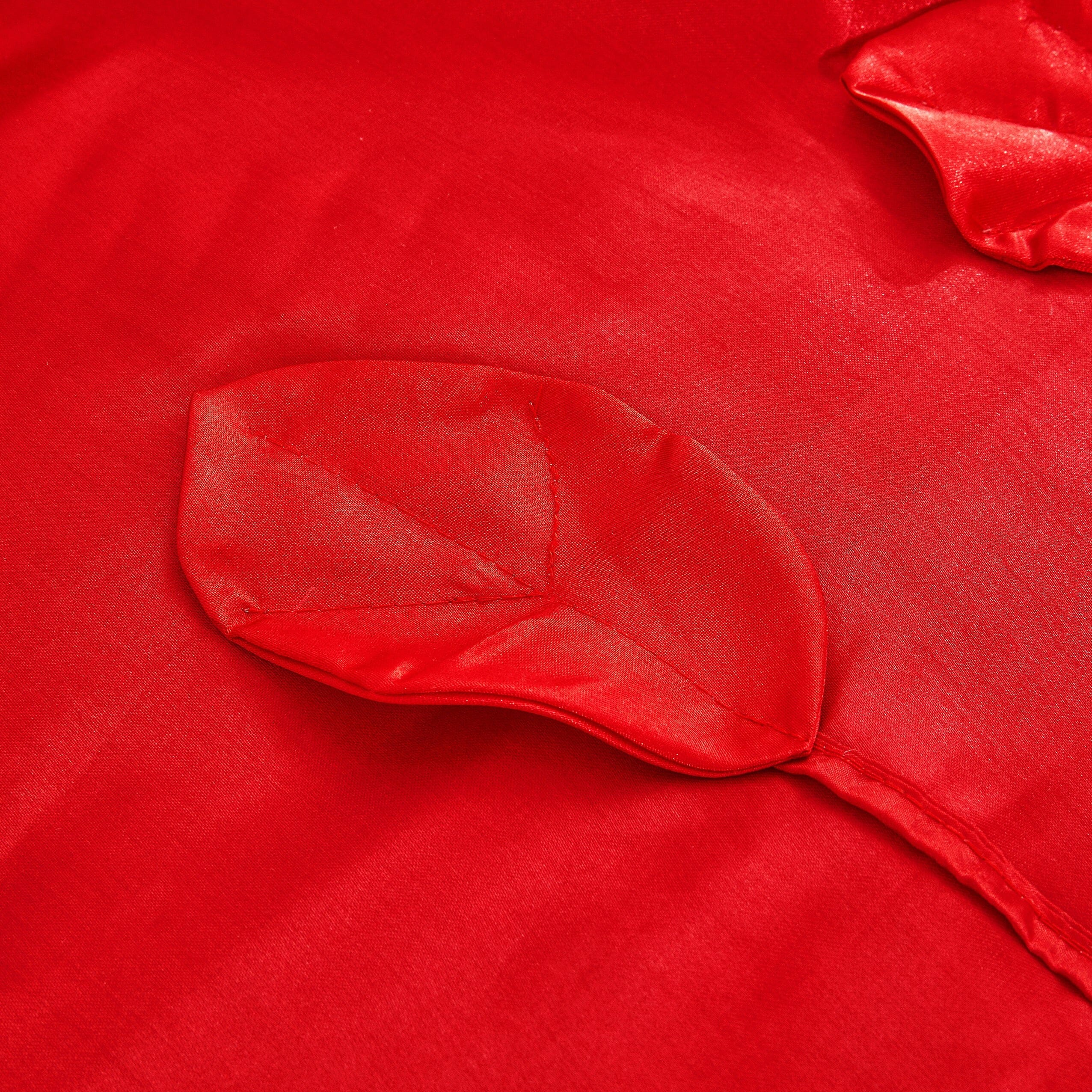 Tache Satin Ruffle Victorian Glam Romantic Red Rose Comforter Set (HY4174) - Tache Home Fashion