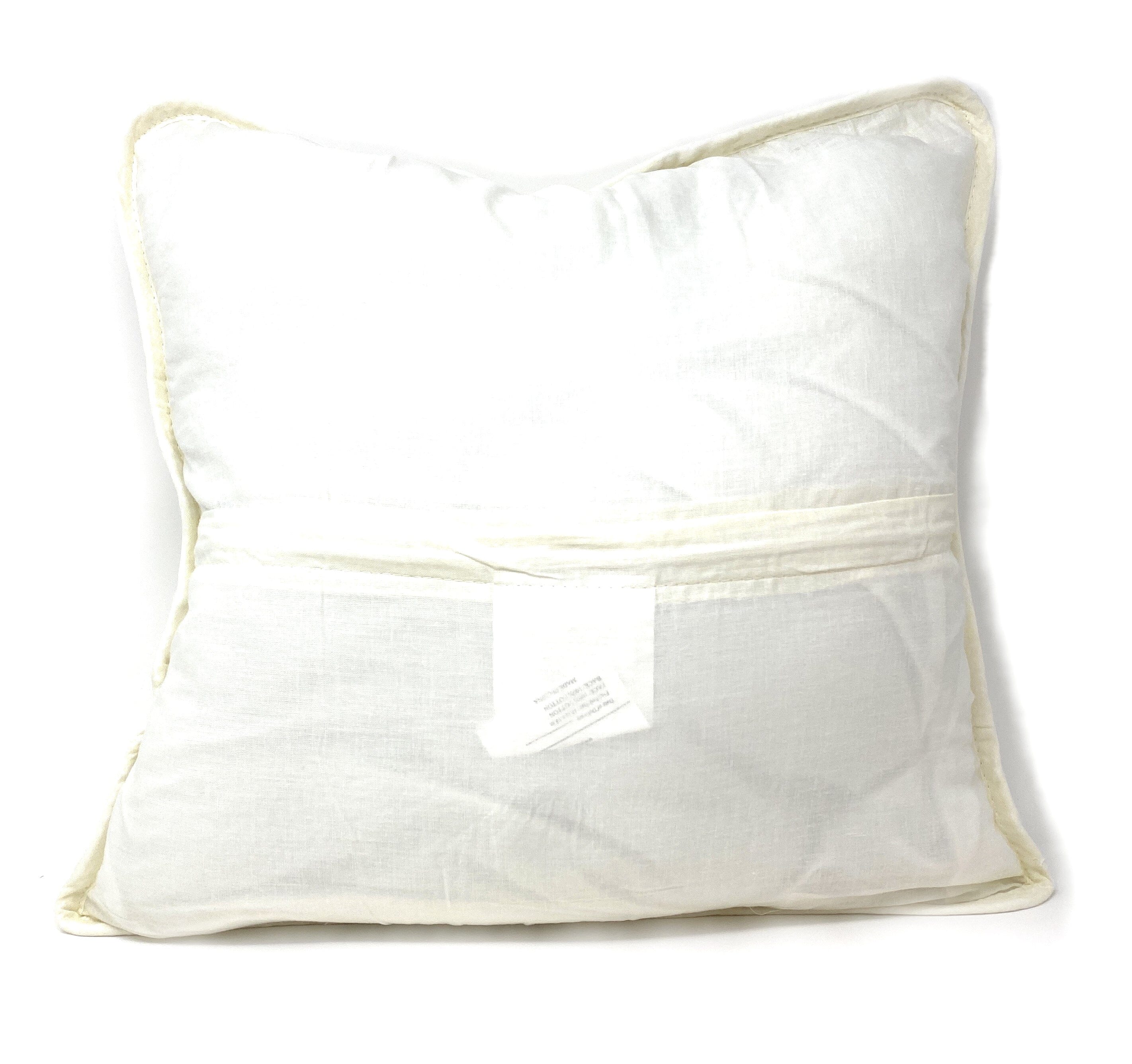 Tache Cotton Ivory White Paisley Damask Matelassé Powder Snow Cushion Covers / Euro Sham (JHW-643) - Tache Home Fashion