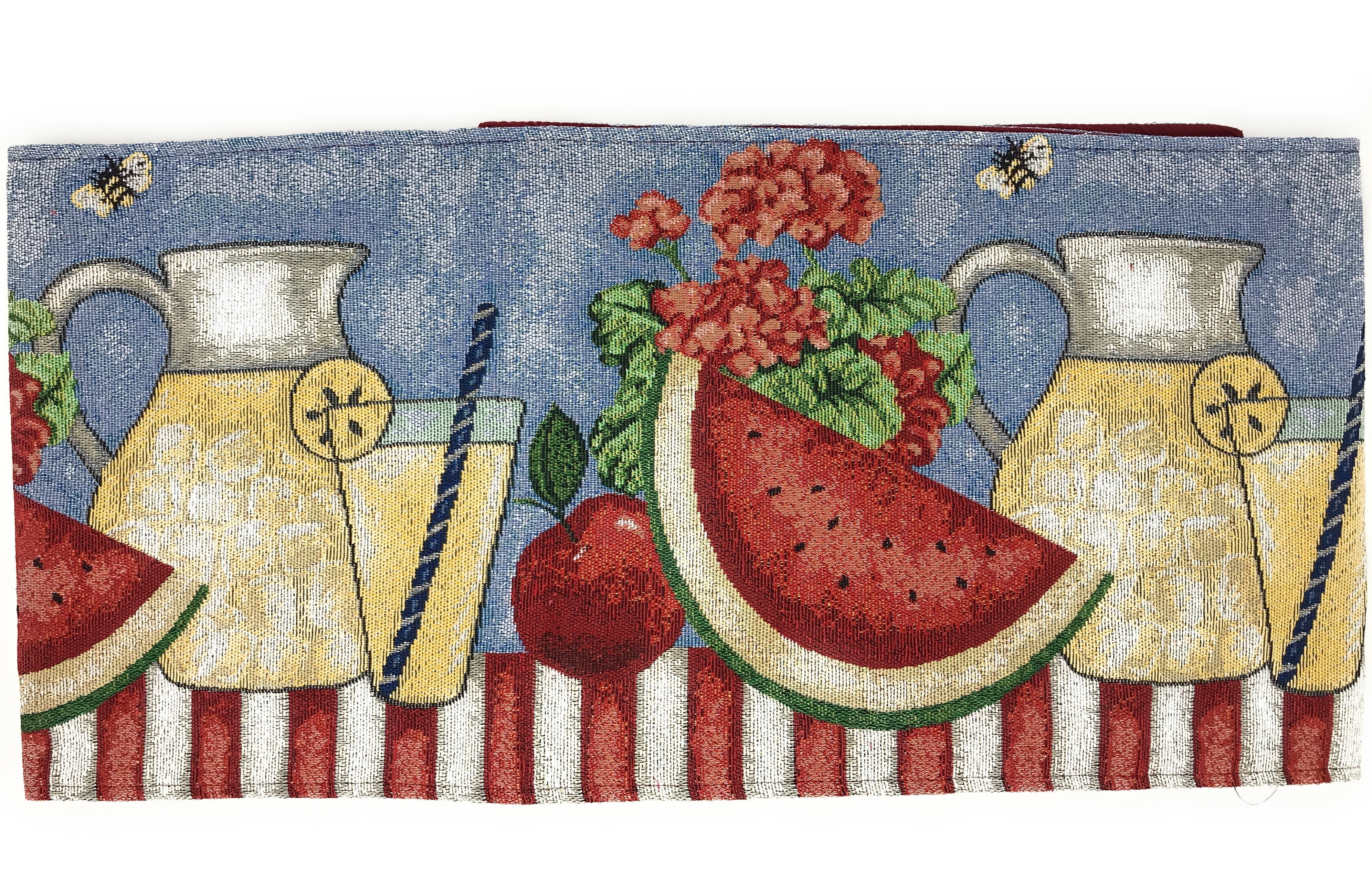 Tache Fruity Drinks Watermelon Lemonade Woven Tapestry Table Runners (13082TR) - Tache Home Fashion