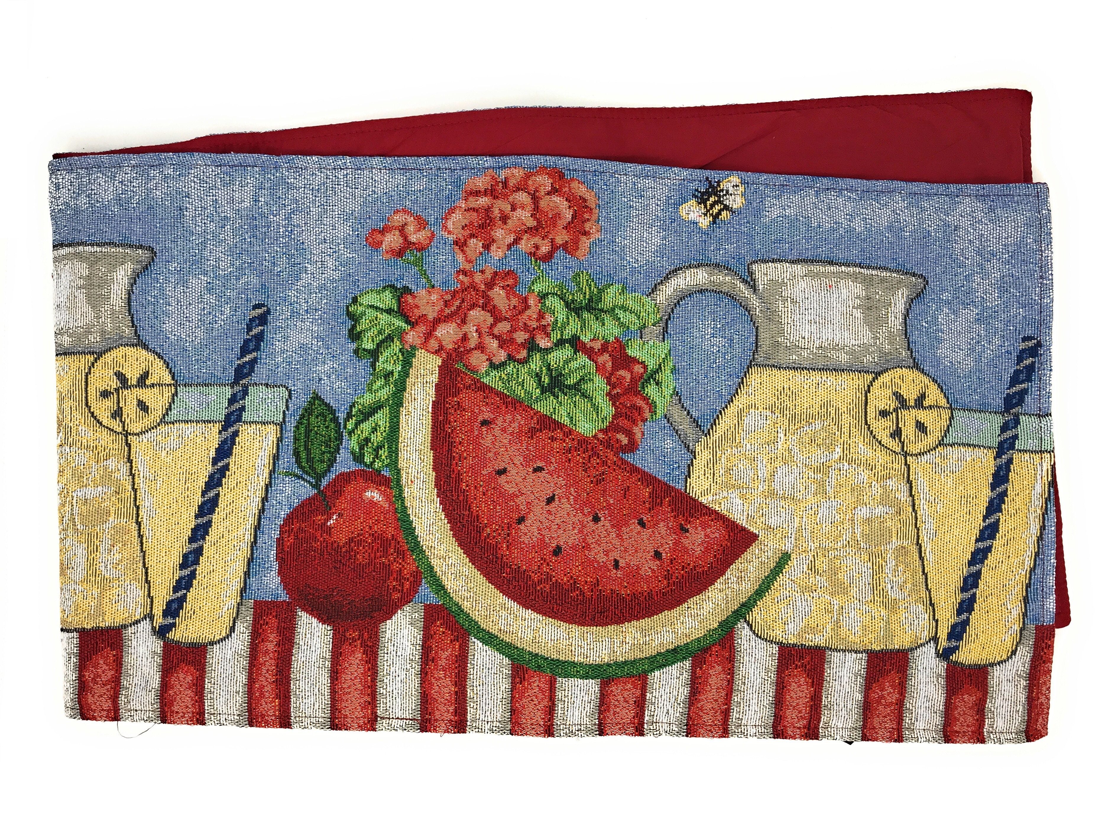 Tache Fruity Drinks Watermelon Lemonade Woven Tapestry Table Runners (13082TR) - Tache Home Fashion
