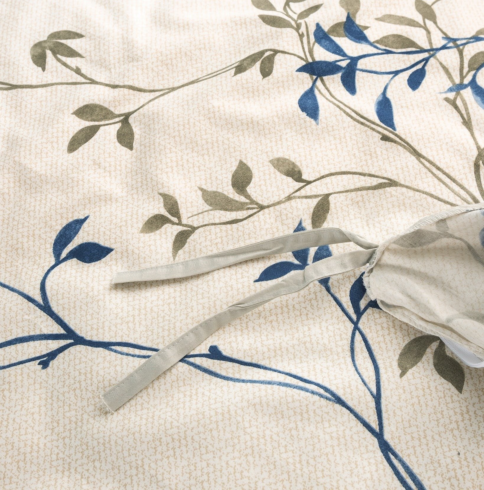 Tache Poplin Cotton Elegant Leaf Vine Cream Beige Duvet Cover (JHW-842) - Tache Home Fashion