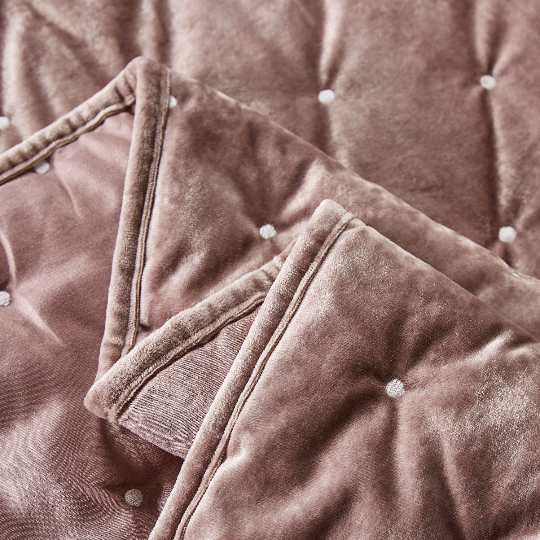 Tache Plush Dreams Purple Mauve Tufted Velvet Quilt Set (JHW-853P) - Tache Home Fashion