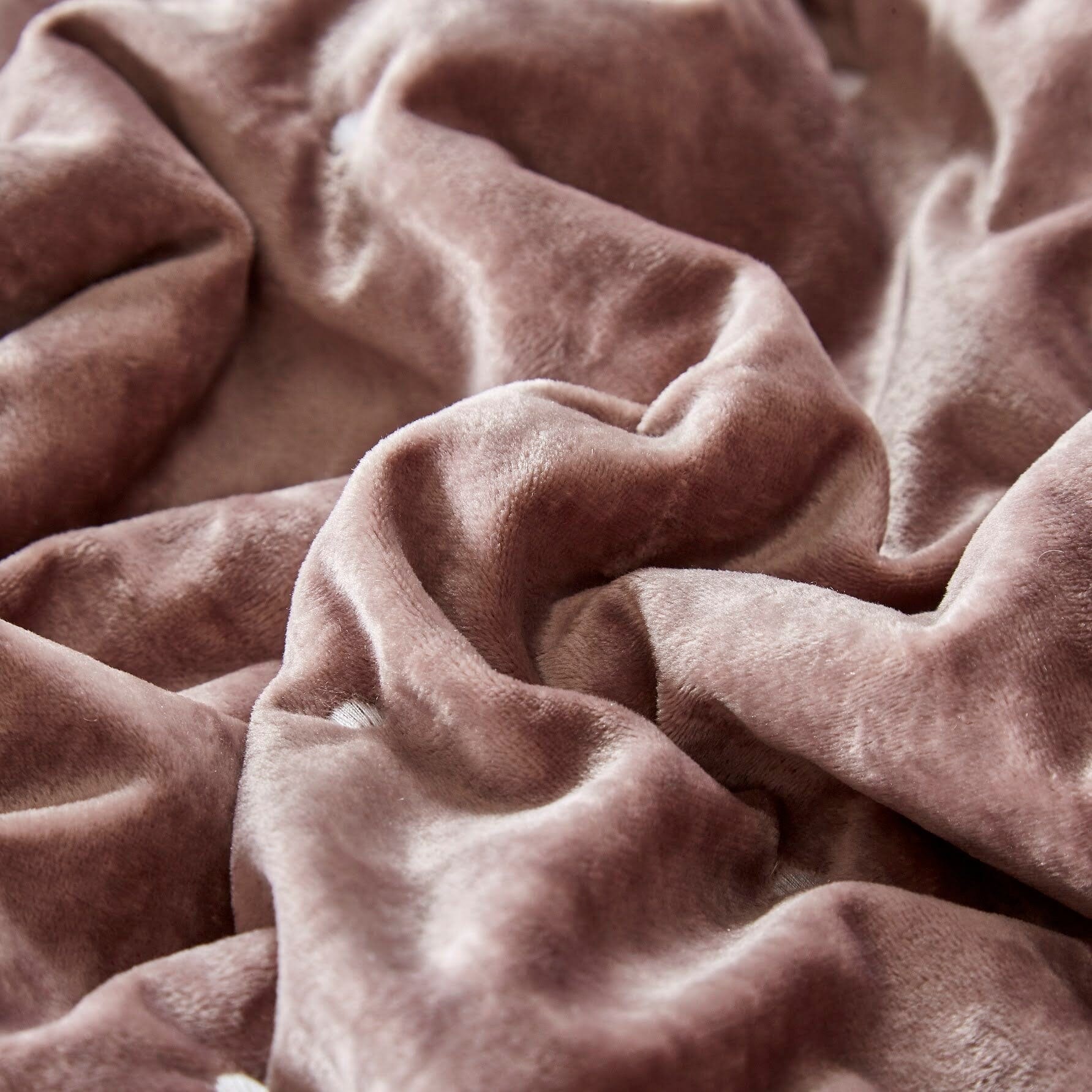 Tache Plush Dreams Purple Mauve Tufted Velvet Quilt Set (JHW-853P) - Tache Home Fashion