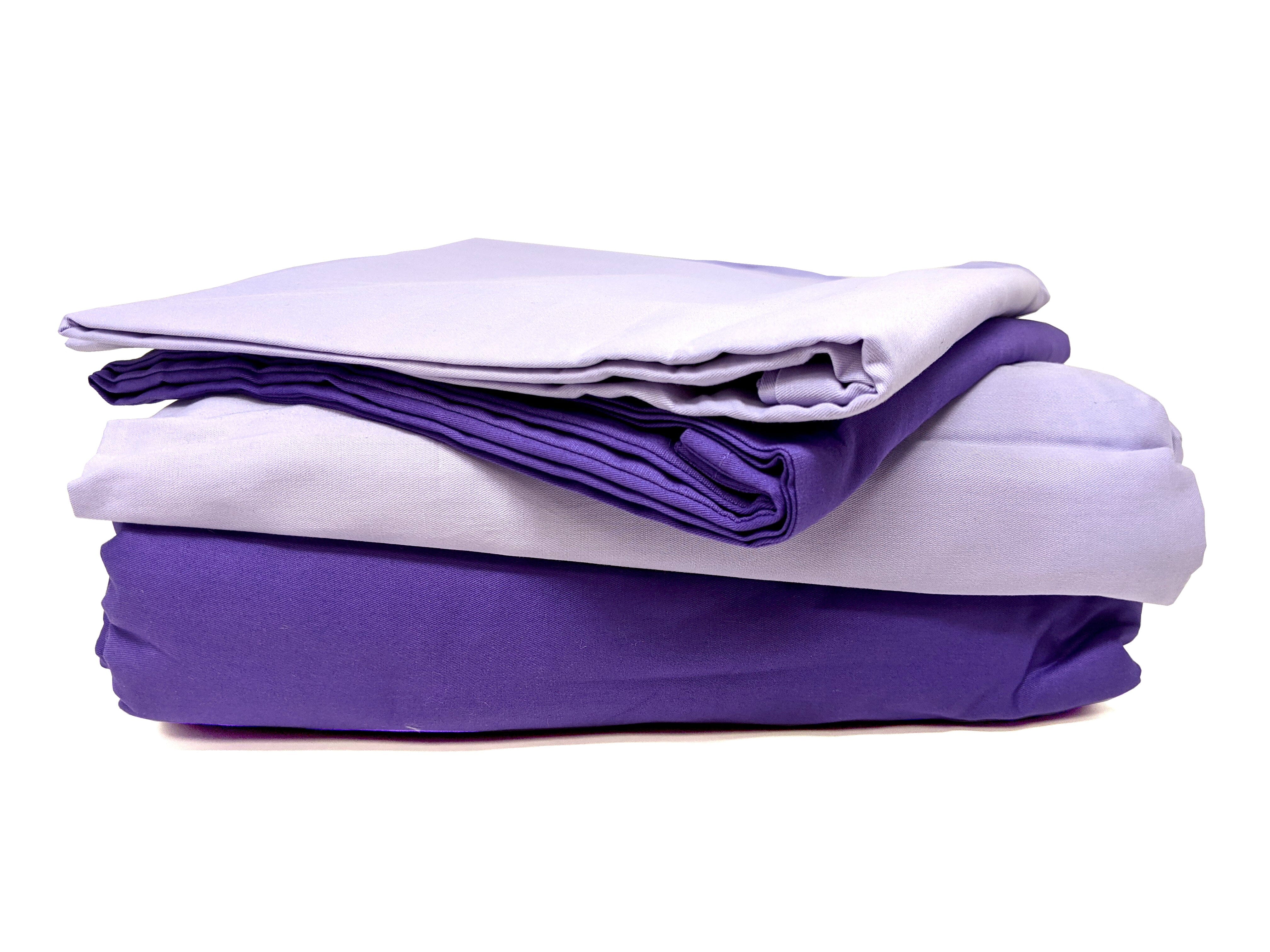 Tache Dark Purple/ Light Purple Reversible Duvet Cover Set (DC46PC-PP) - Tache Home Fashion