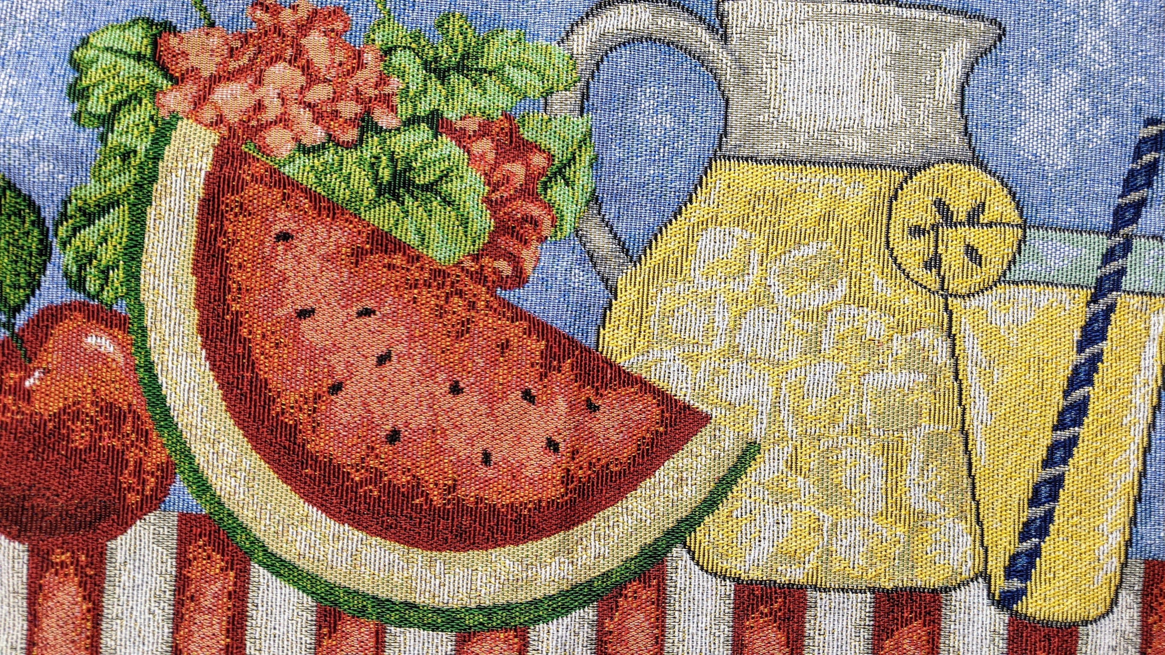 Tache Fruity Drinks Watermelon Lemonade Woven Tapestry Placemat Set (13082PM) - Tache Home Fashion