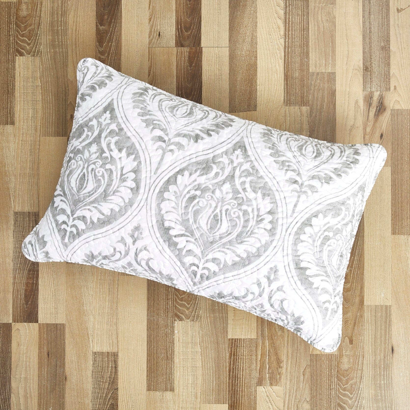 Tache Paisley Damask Matelasse Austere Grey Moon Sky Pillow Sham (TB300-199) - Tache Home Fashion