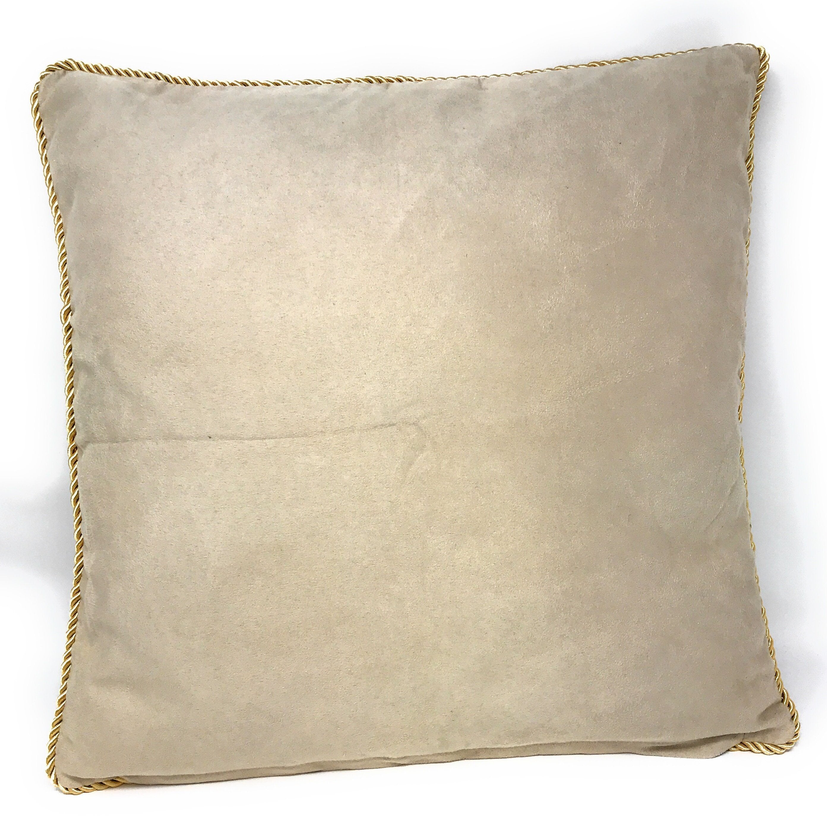 Phantoscope Patterned Velvet Tailored Edge Decorative Throw Pillow, 20 x  20, Coffee, 2 Pack 