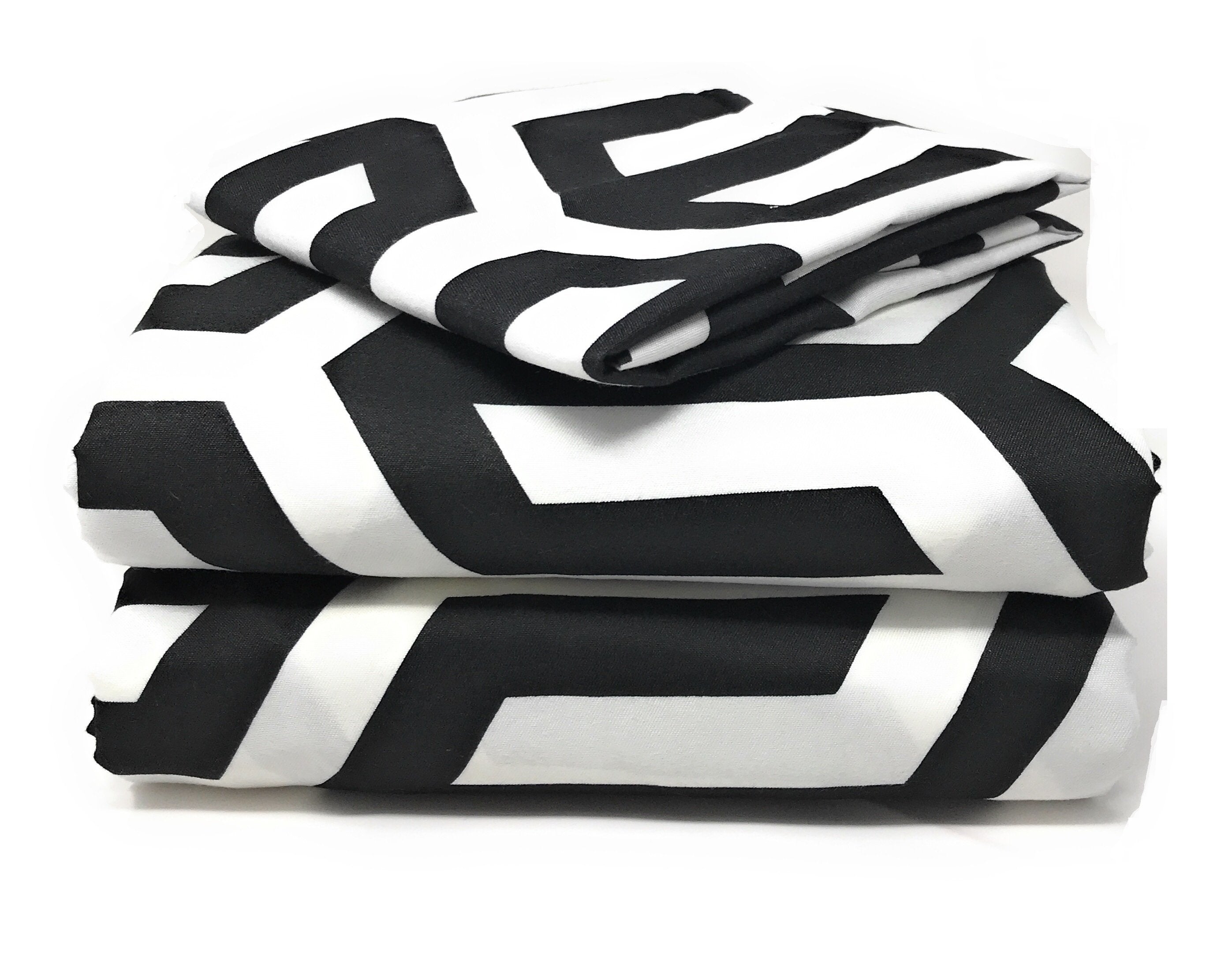 Tache Sophisticated Condo Black and White Bed Sheet Set Twin (2141FITFLT) - Tache Home Fashion