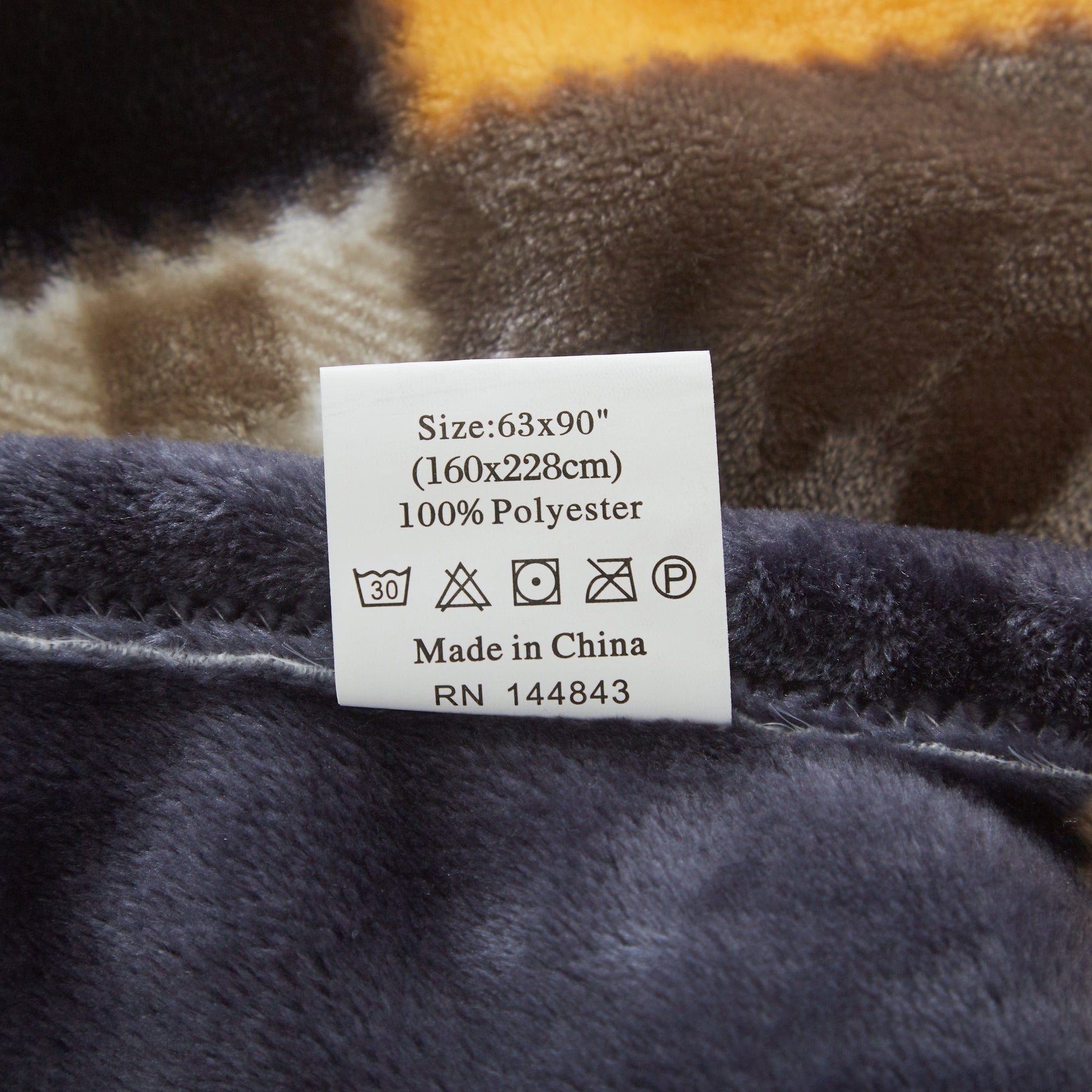 Tache Fall Orange Farmhouse Super Soft Micro Fleece Plaid Patchwork Pl