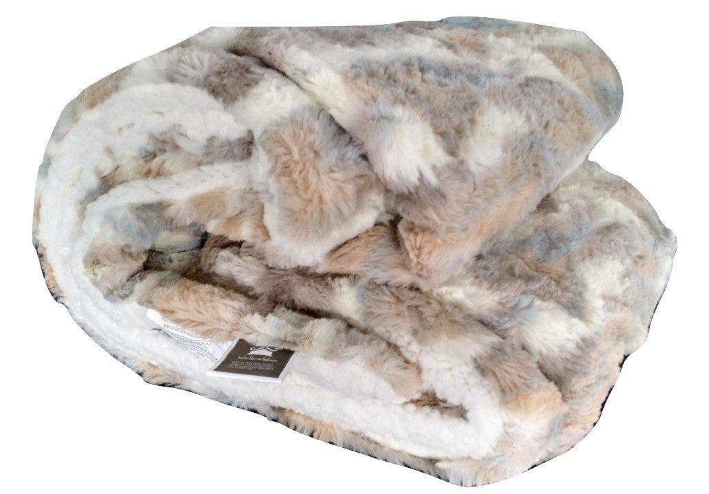 Tache Luxurious Russian Lynx Faux Fur Throw Blanket (DY12) - Tache Home Fashion